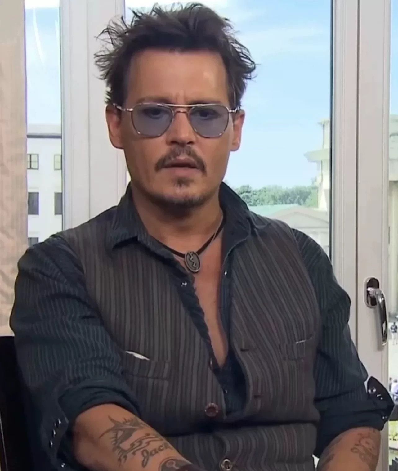 Mister Freedom MISTER FREEDOM Depp Striped Vest (L) Size US L / EU 52-54 / 3 - 7 Thumbnail