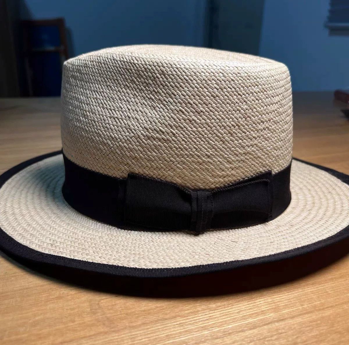 THE H.W.DOG&CO. H.W.DOG Panama Hat with Bow Size ONE SIZE - 7 Thumbnail