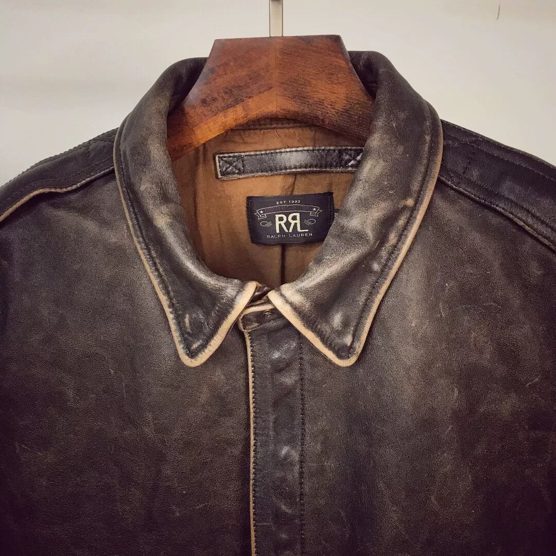 RRL Ralph Lauren RRL A2 Vintage Horsehide Jacket Size US M / EU 48-50 / 2 - 5 Thumbnail
