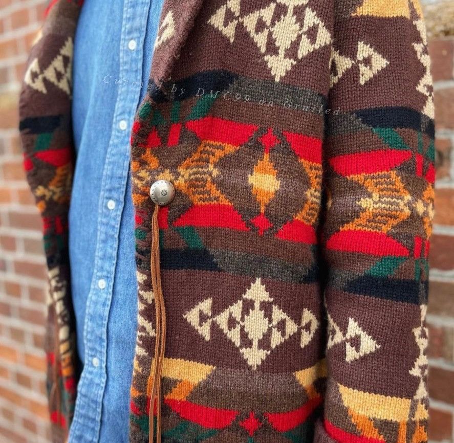 RRL Ralph Lauren Ralph Lauren RRL Indian Cardigan Size US L / EU 52-54 / 3 - 3 Thumbnail
