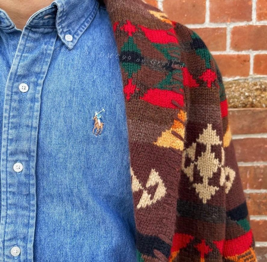 RRL Ralph Lauren Ralph Lauren RRL Indian Cardigan Size US L / EU 52-54 / 3 - 2 Thumbnail