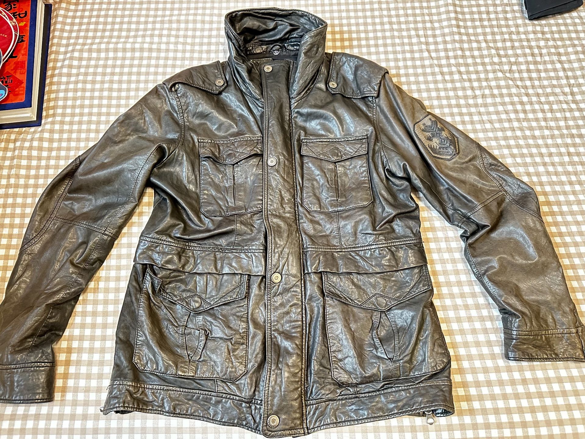 Diesel DIESEL M65 Military Sheepskin Leather Jacket Size US M / EU 48-50 / 2 - 2 Thumbnail