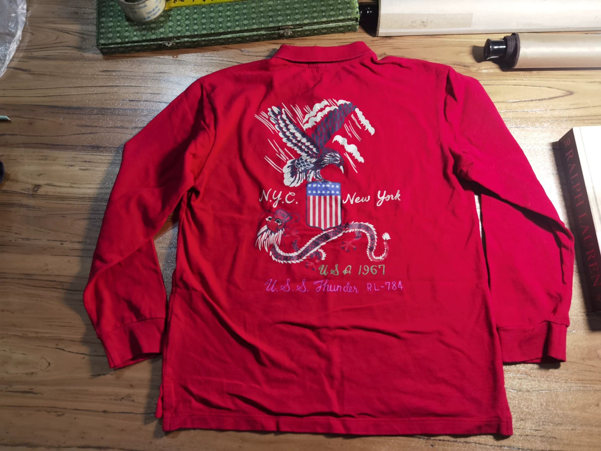 RRL Ralph Lauren Ralph Lauren Vintage Dragon Eagle Tee Size US M / EU 48-50 / 2 - 6 Thumbnail