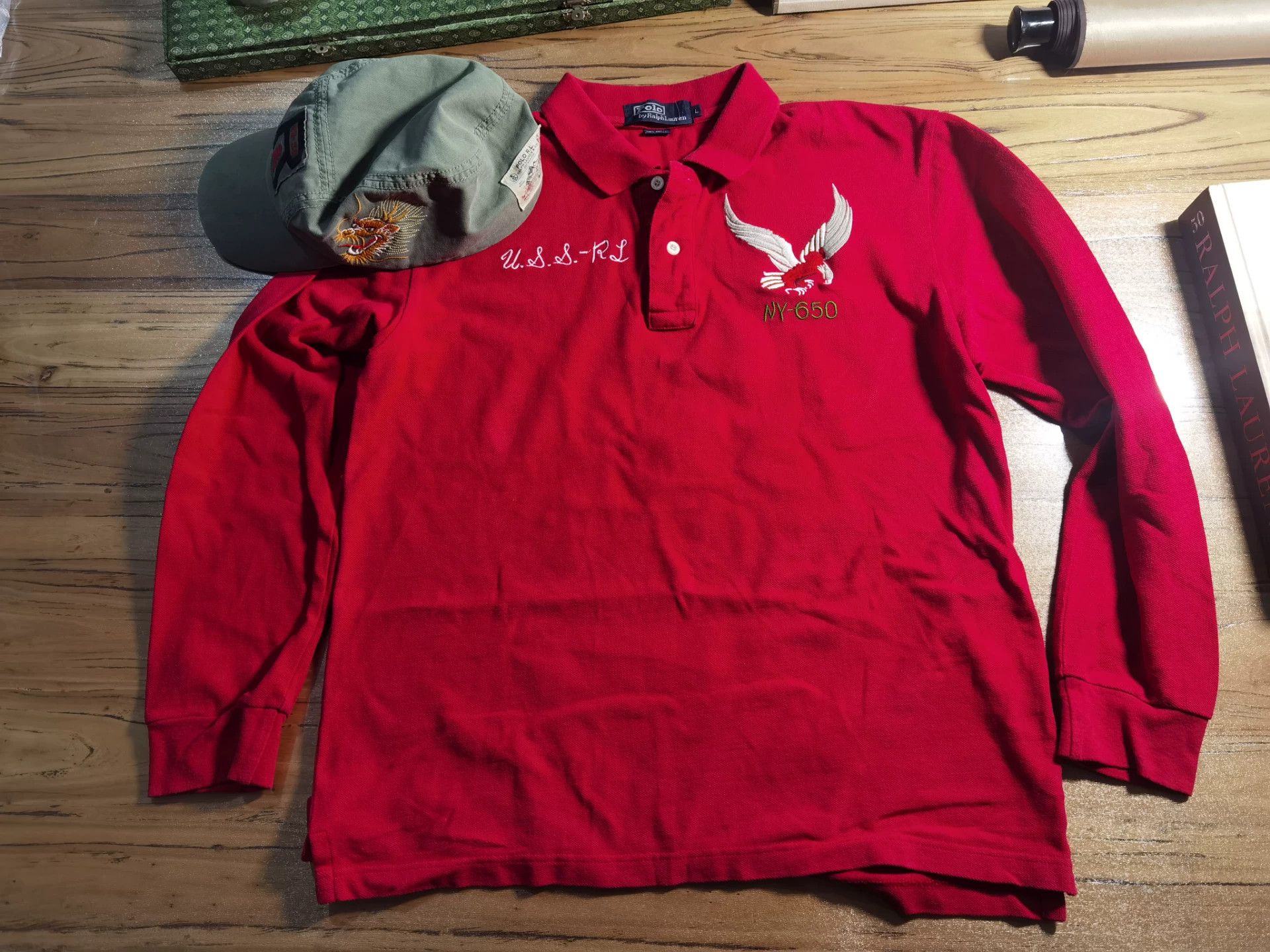 RRL Ralph Lauren Ralph Lauren Vintage Dragon Eagle Tee Size US M / EU 48-50 / 2 - 2 Thumbnail