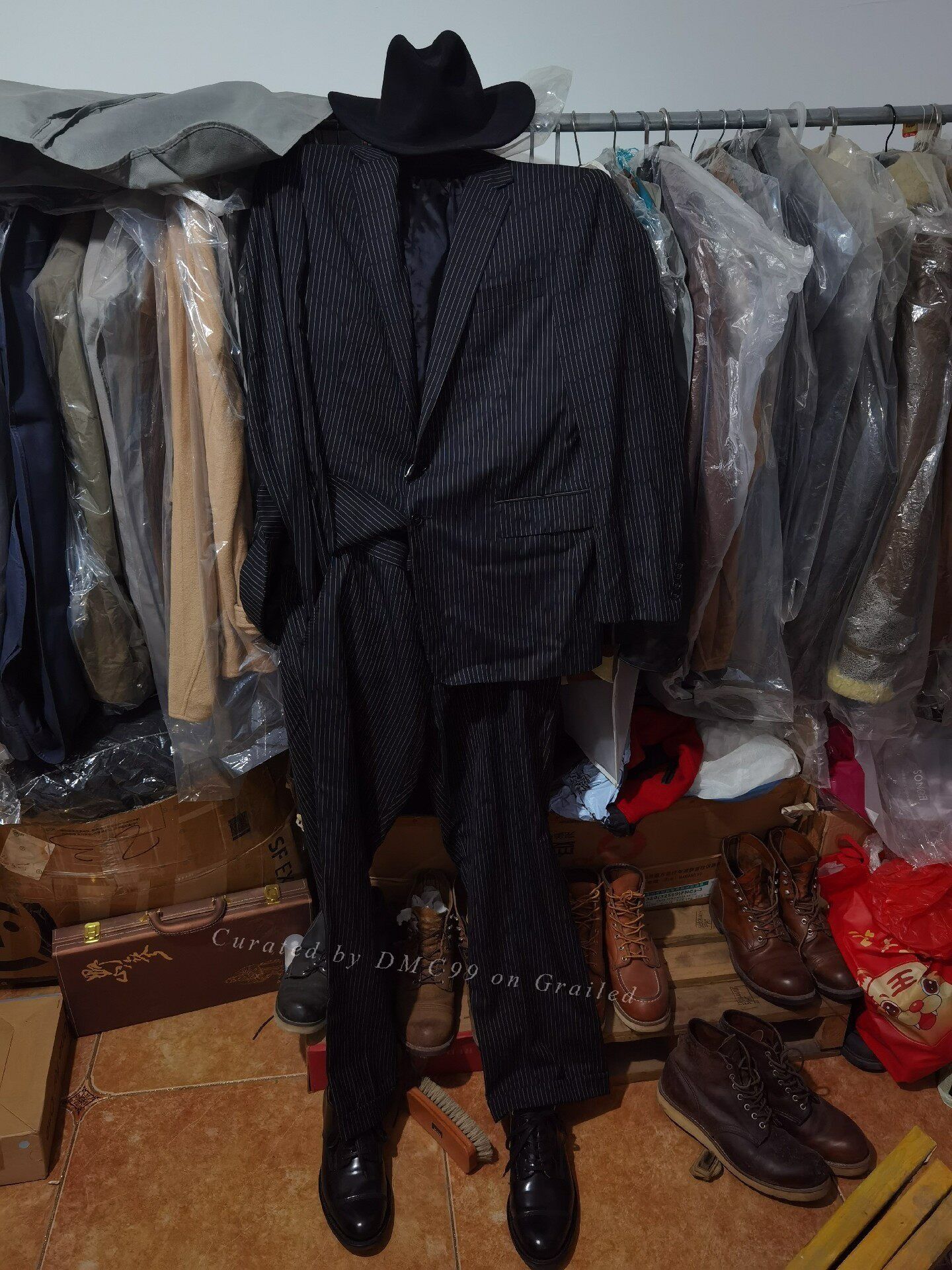 RRL Ralph Lauren RRL Black Label Vintage Striped Suit Size US M / EU 48-50 / 2 - 6 Thumbnail