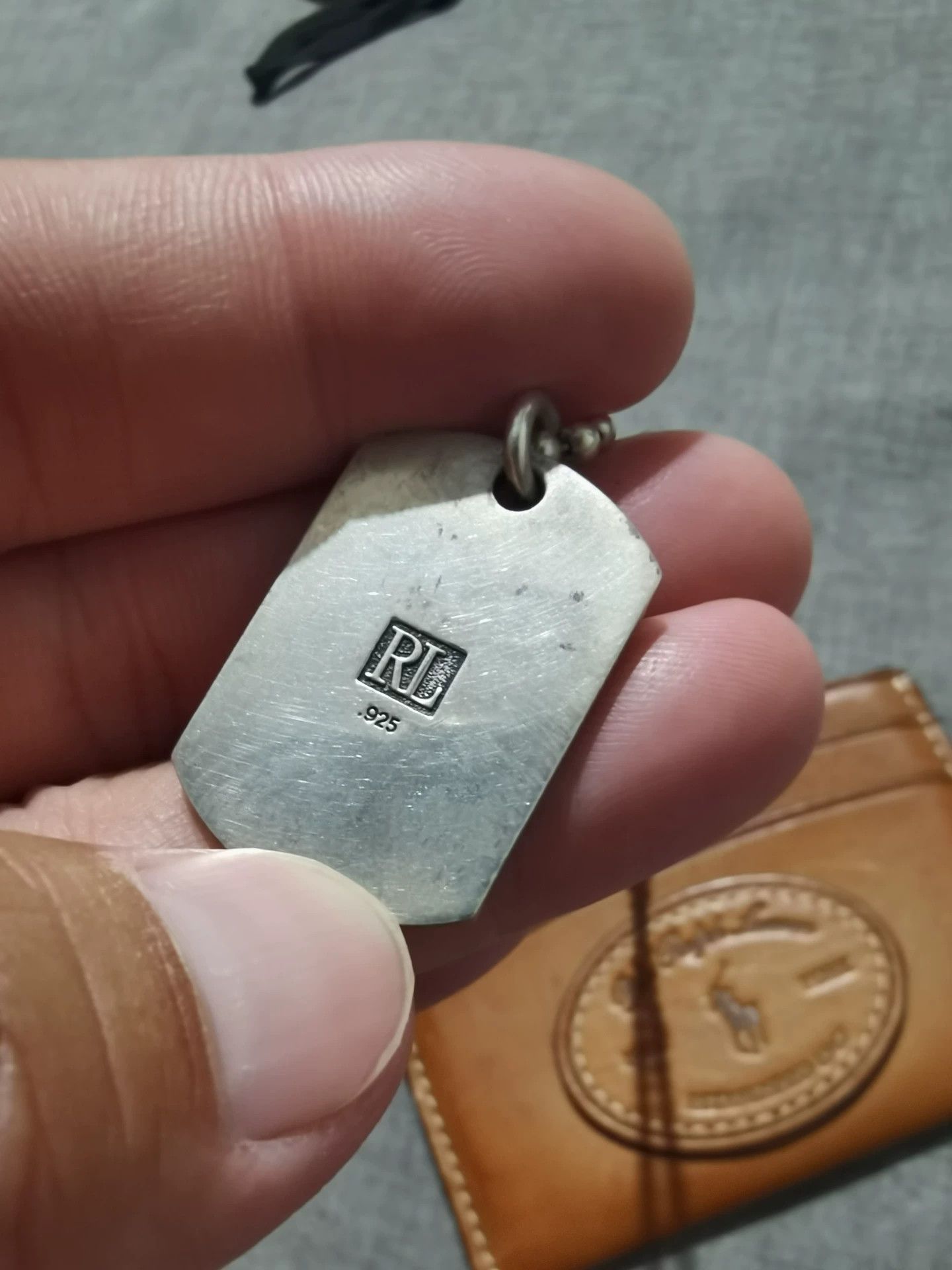 RRL Ralph Lauren Ralph Lauren Silver Dog Tag Necklace Size ONE SIZE - 5 Thumbnail