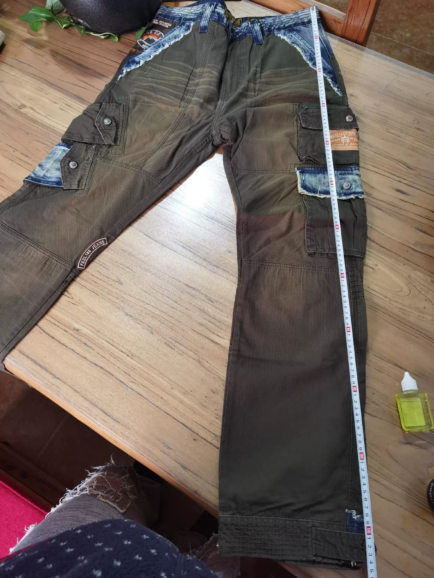 Greg Lauren Distressed Patchwork Reconstructed Work Pants Size US 30 / EU 46 - 9 Thumbnail