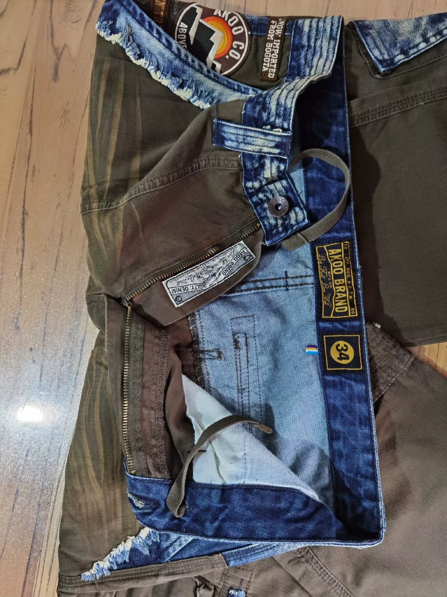 Greg Lauren Distressed Patchwork Reconstructed Work Pants Size US 30 / EU 46 - 5 Thumbnail