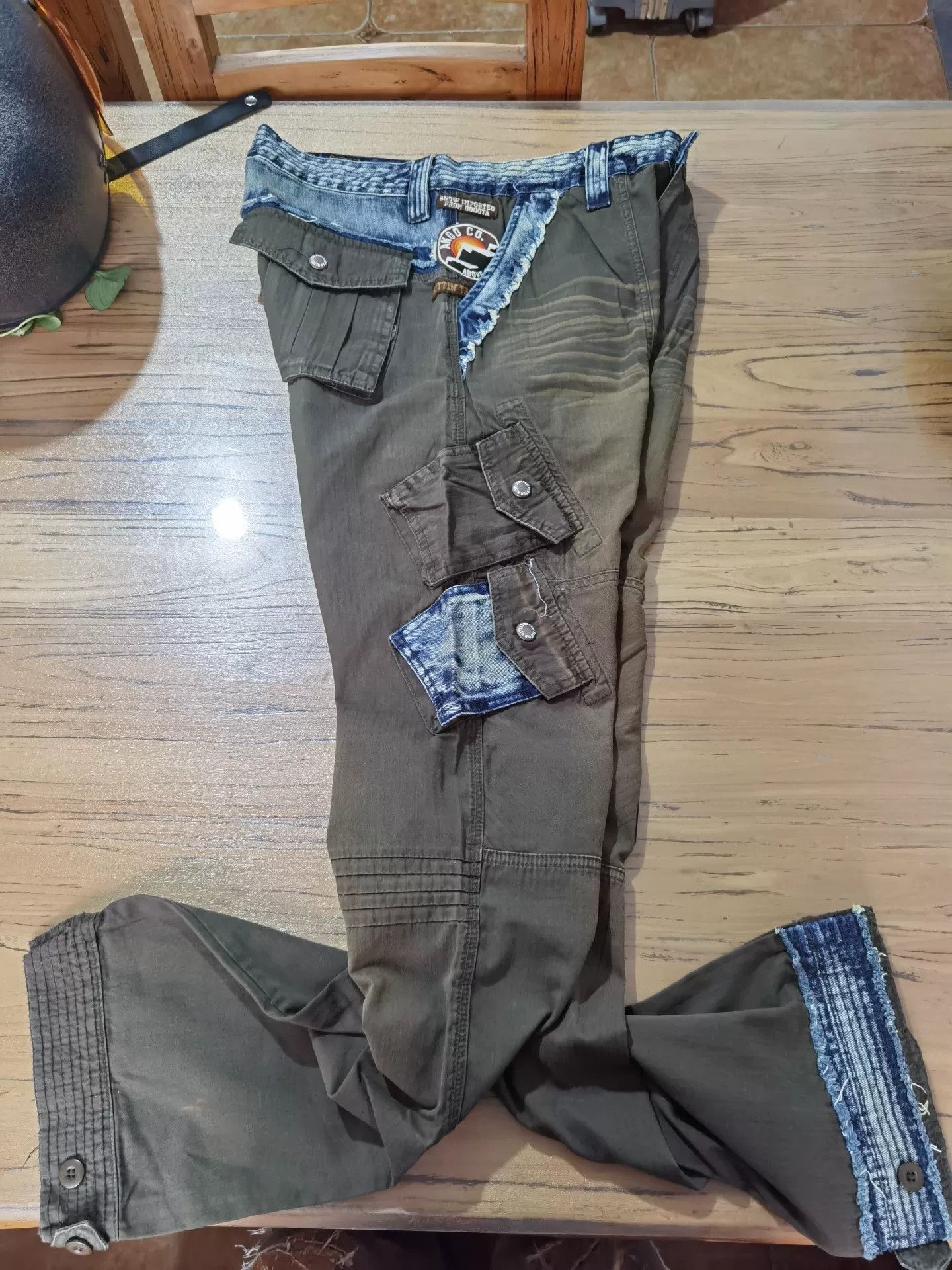 Greg Lauren Distressed Patchwork Reconstructed Work Pants Size US 30 / EU 46 - 3 Thumbnail