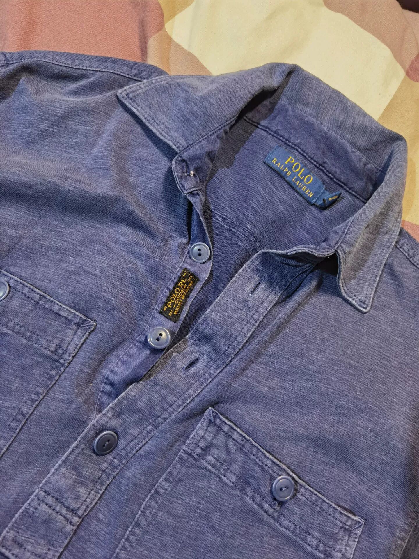 RRL Ralph Lauren RRL Ralph Lauren Vintage Indigo Washed Long Sleeve Shirt Size US M / EU 48-50 / 2 - 3 Thumbnail