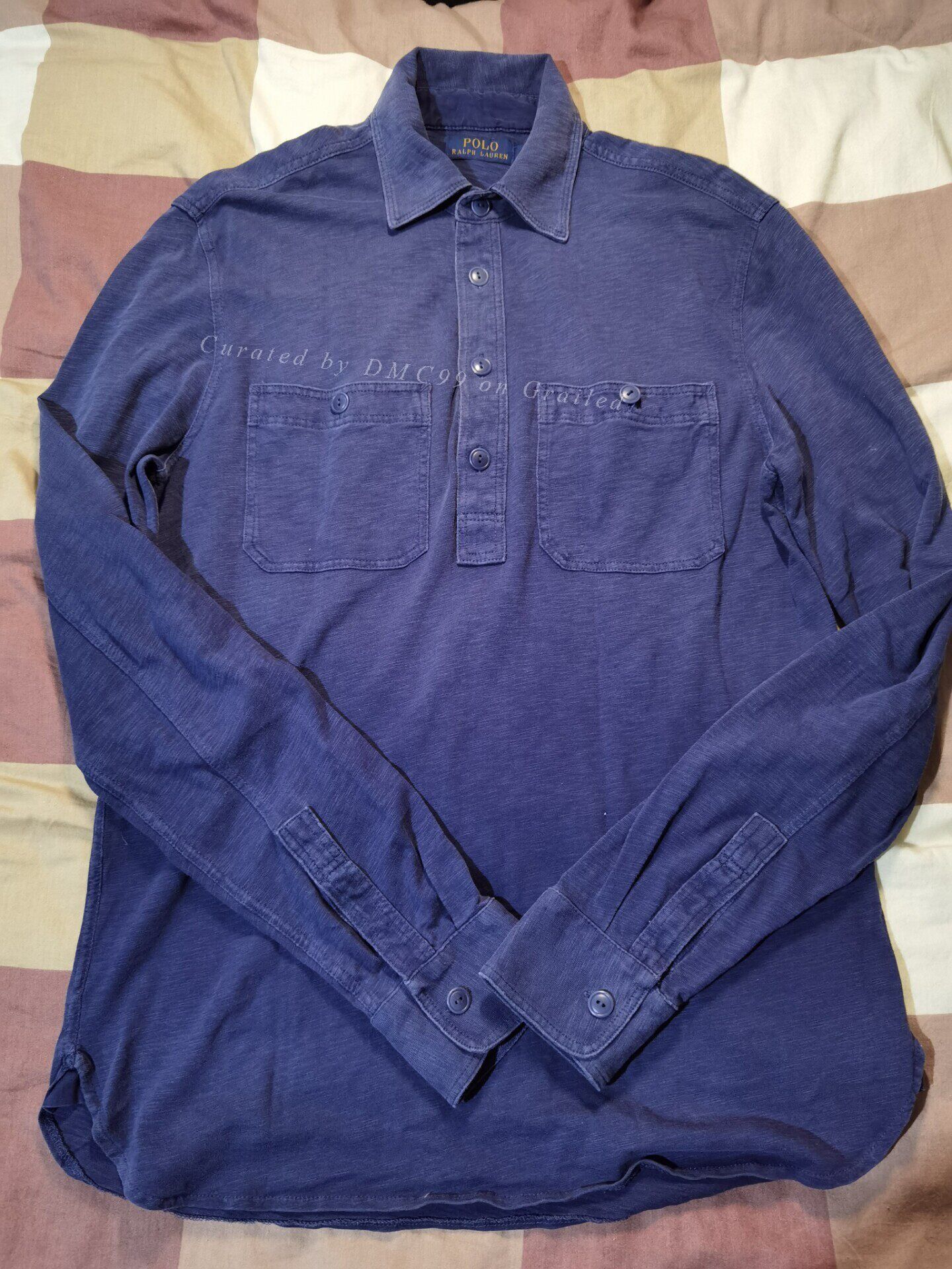 RRL Ralph Lauren RRL Ralph Lauren Vintage Indigo Washed Long Sleeve Shirt Size US M / EU 48-50 / 2 - 6 Thumbnail