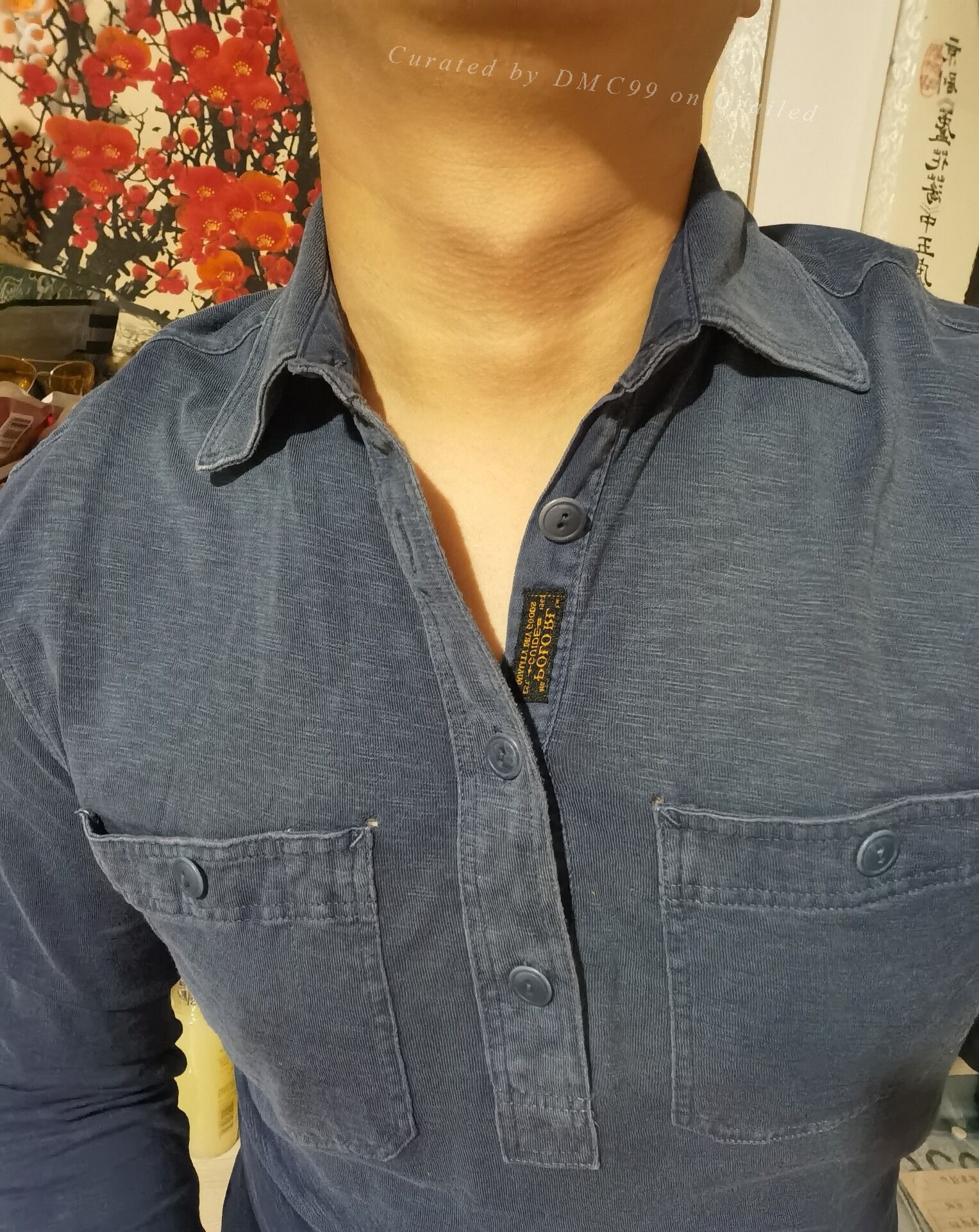 RRL Ralph Lauren RRL Ralph Lauren Vintage Indigo Washed Long Sleeve Shirt Size US M / EU 48-50 / 2 - 9 Thumbnail