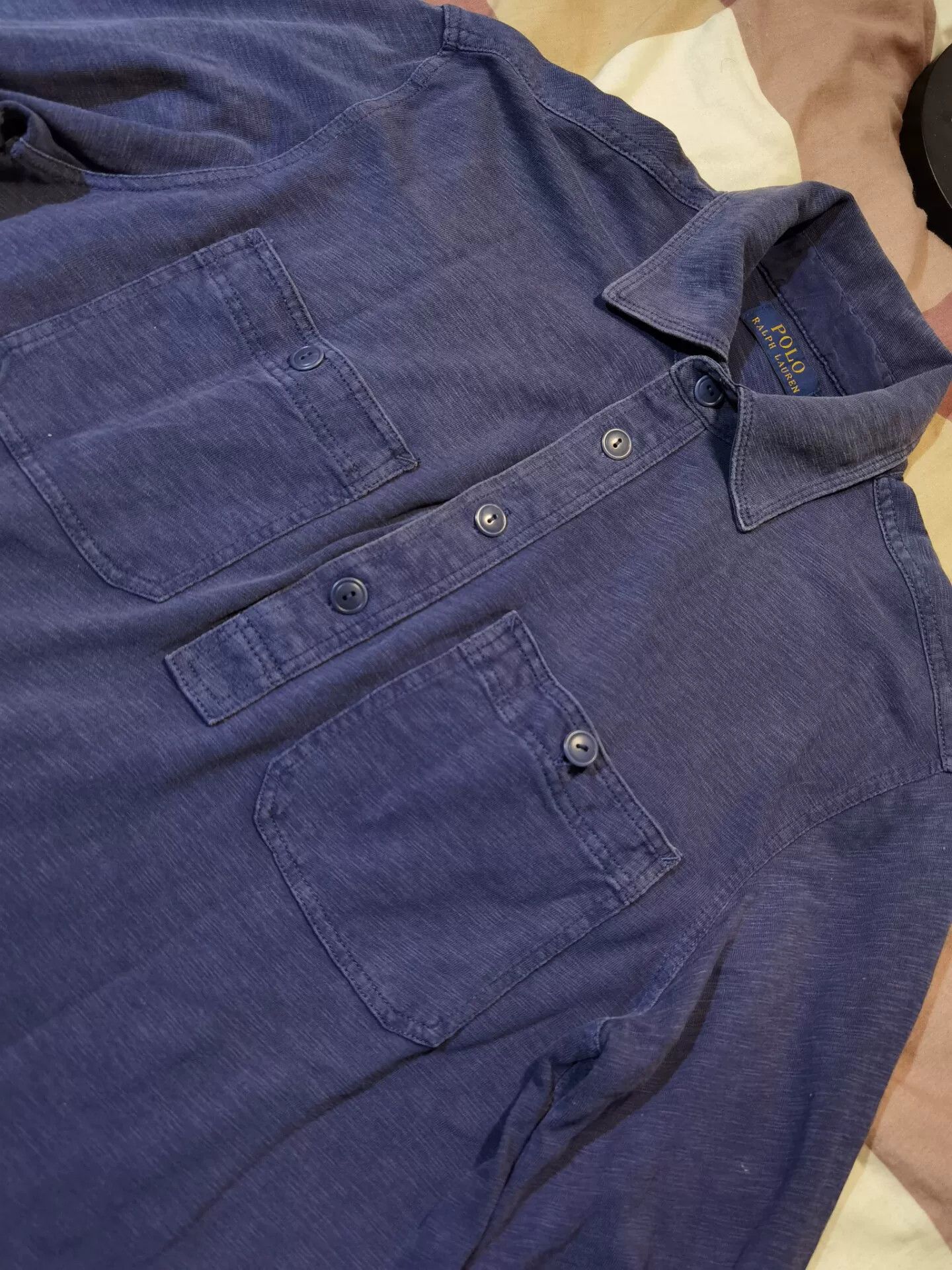 RRL Ralph Lauren RRL Ralph Lauren Vintage Indigo Washed Long Sleeve Shirt Size US M / EU 48-50 / 2 - 5 Thumbnail