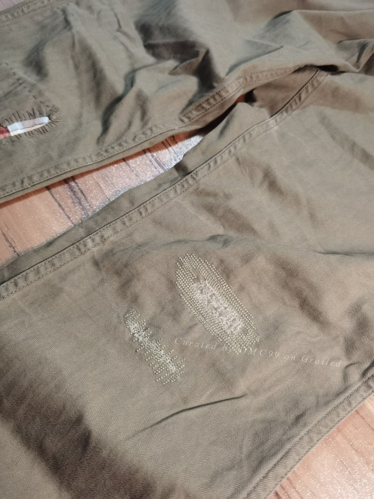 RRL Ralph Lauren Ralph Lauren Distressed Patched Sashiko Cargo Pants Size US 36 / EU 52 - 4 Thumbnail