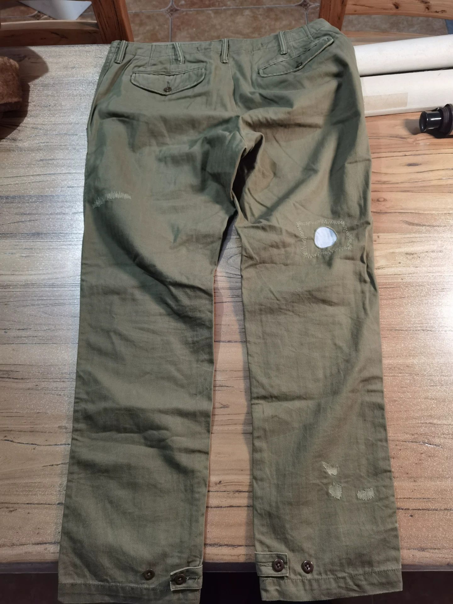 RRL Ralph Lauren Ralph Lauren Distressed Patched Sashiko Cargo Pants Size US 36 / EU 52 - 6 Thumbnail