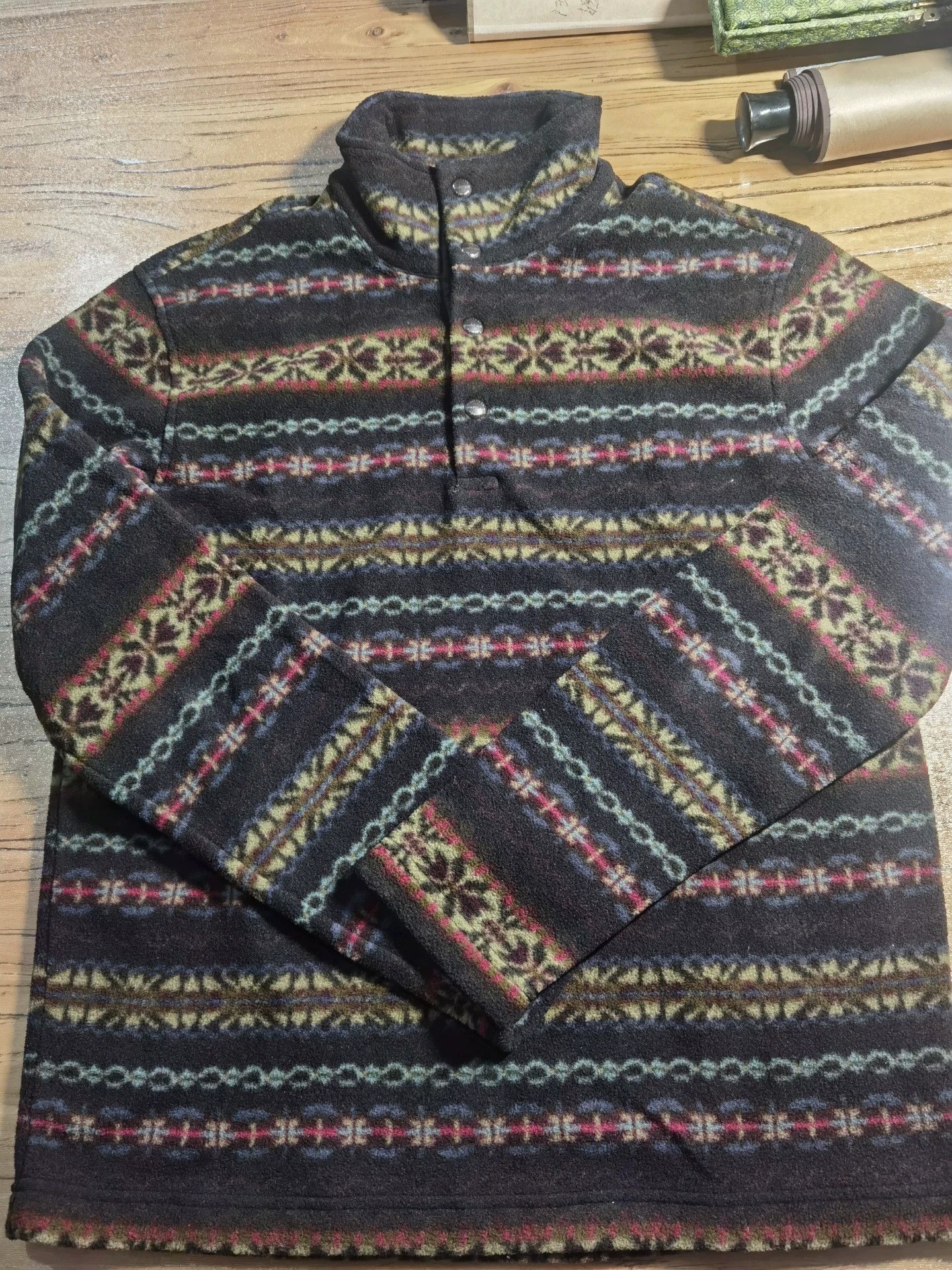 RRL Ralph Lauren RRL Navajo Fleece Pullover Coat Size US M / EU 48-50 / 2 - 3 Thumbnail