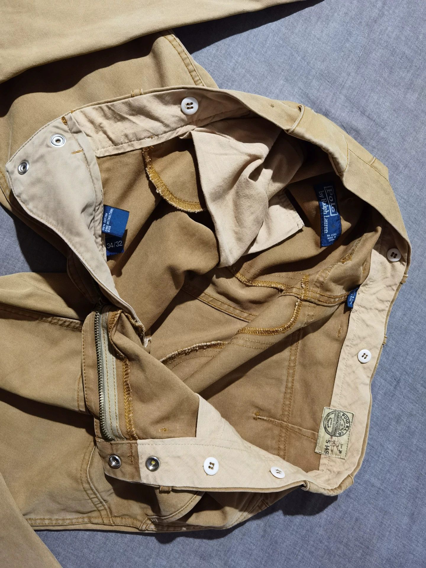 RRL Ralph Lauren Vintage Ralph Lauren Distressed Work Pants Size US 30 / EU 46 - 8 Thumbnail