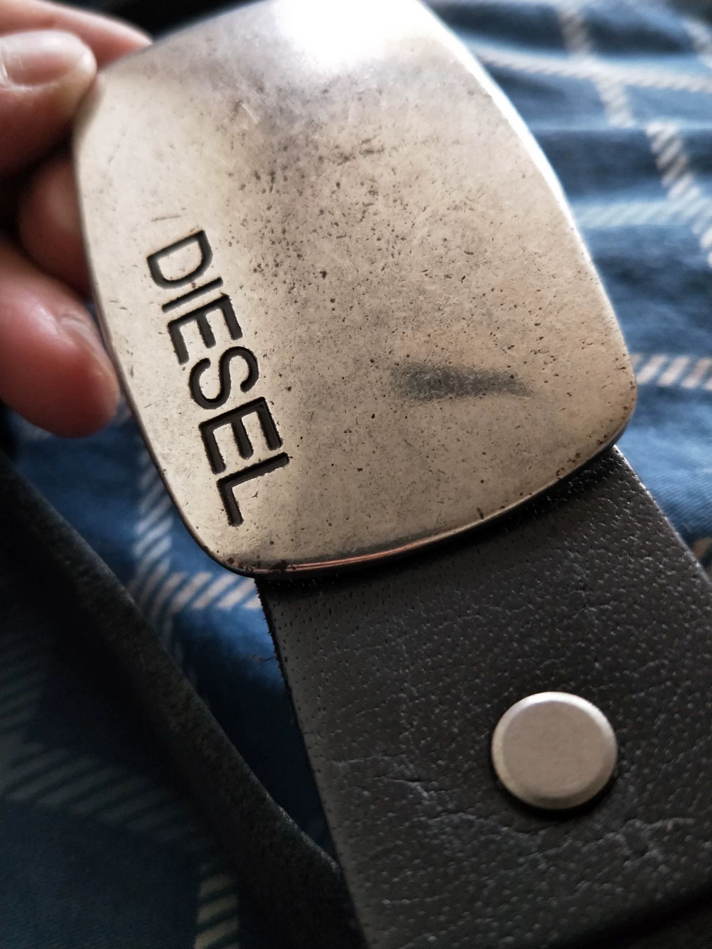 Diesel Diesel Retro Distressed Leather Belt Size ONE SIZE - 4 Thumbnail