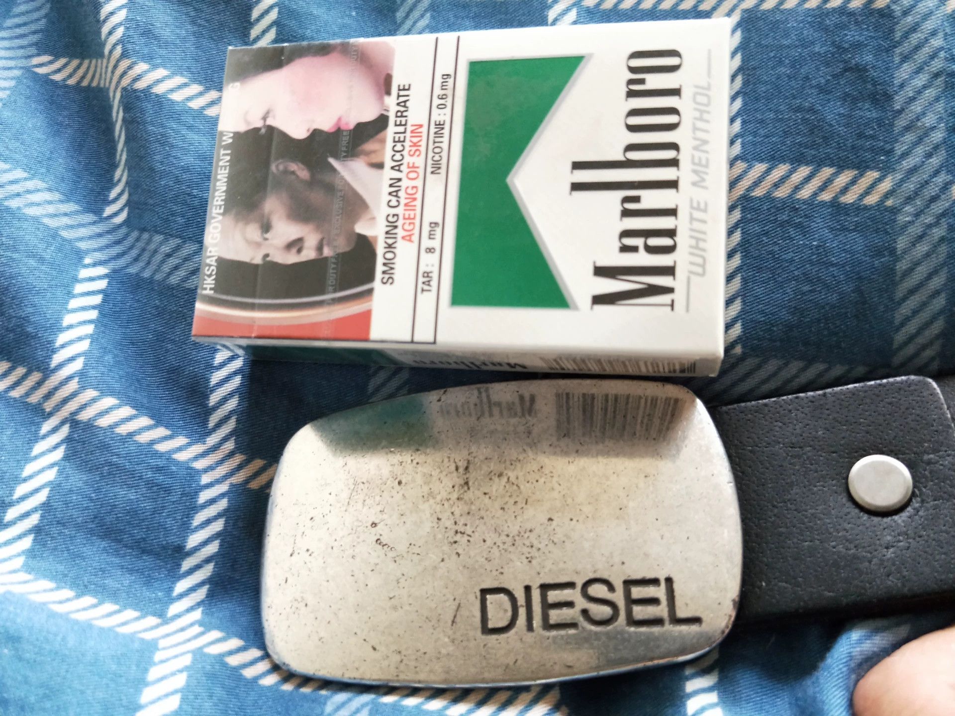 Diesel Diesel Retro Distressed Leather Belt Size ONE SIZE - 9 Thumbnail