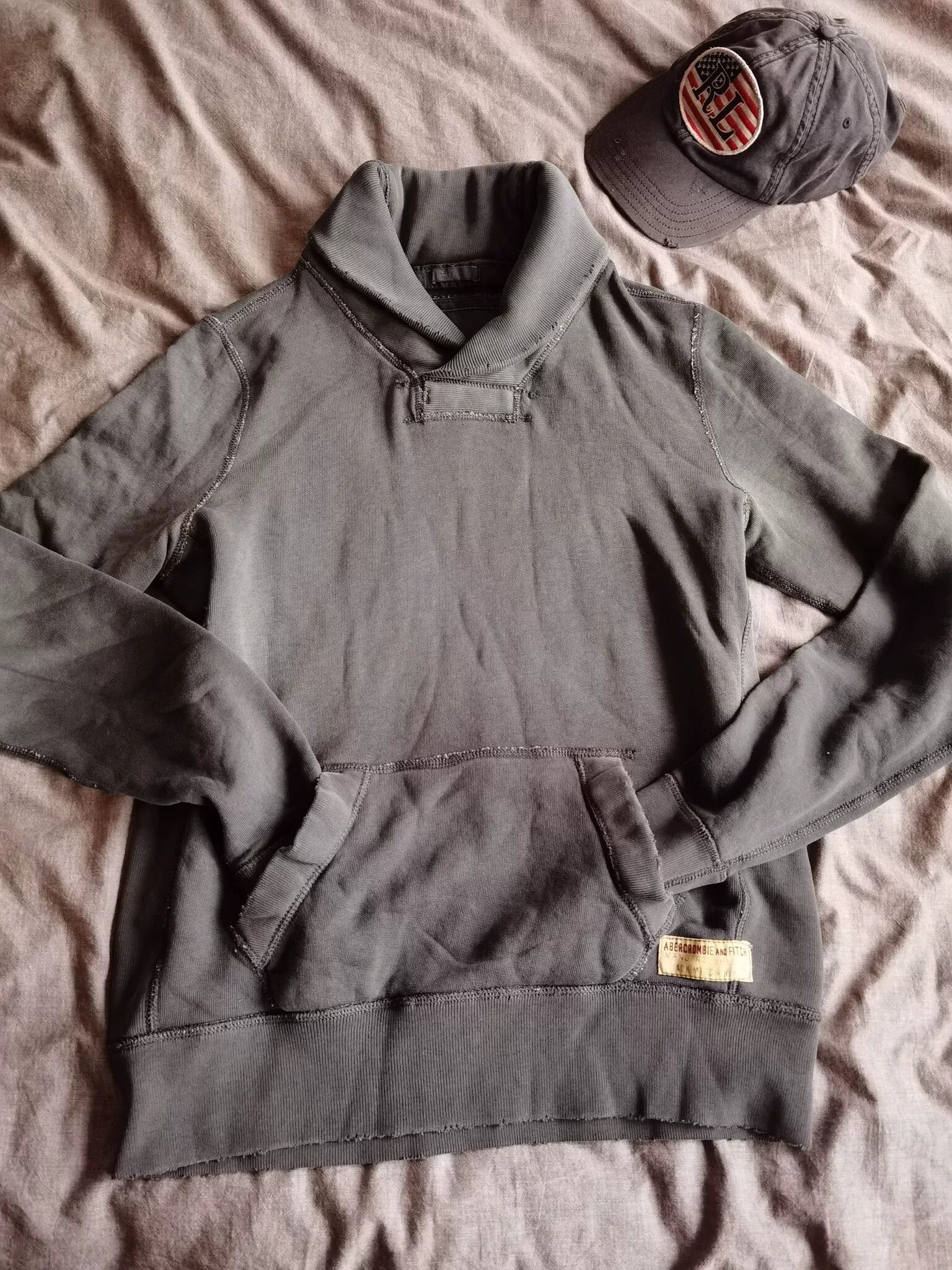A.F Artefact AF Distressed Shawl Collar Sweatshirt Size US M / EU 48-50 / 2 - 7 Thumbnail