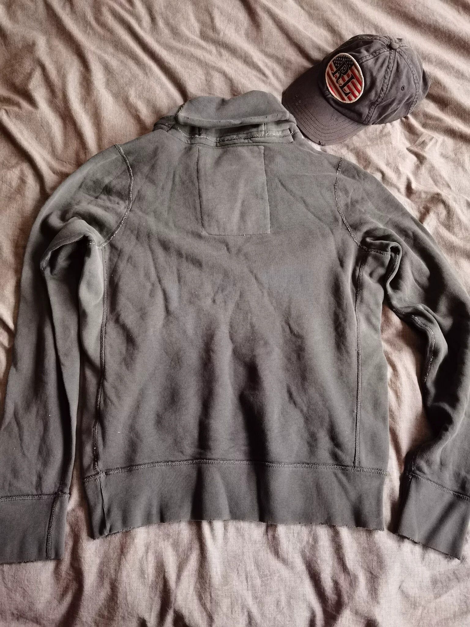 A.F Artefact AF Distressed Shawl Collar Sweatshirt Size US M / EU 48-50 / 2 - 5 Thumbnail