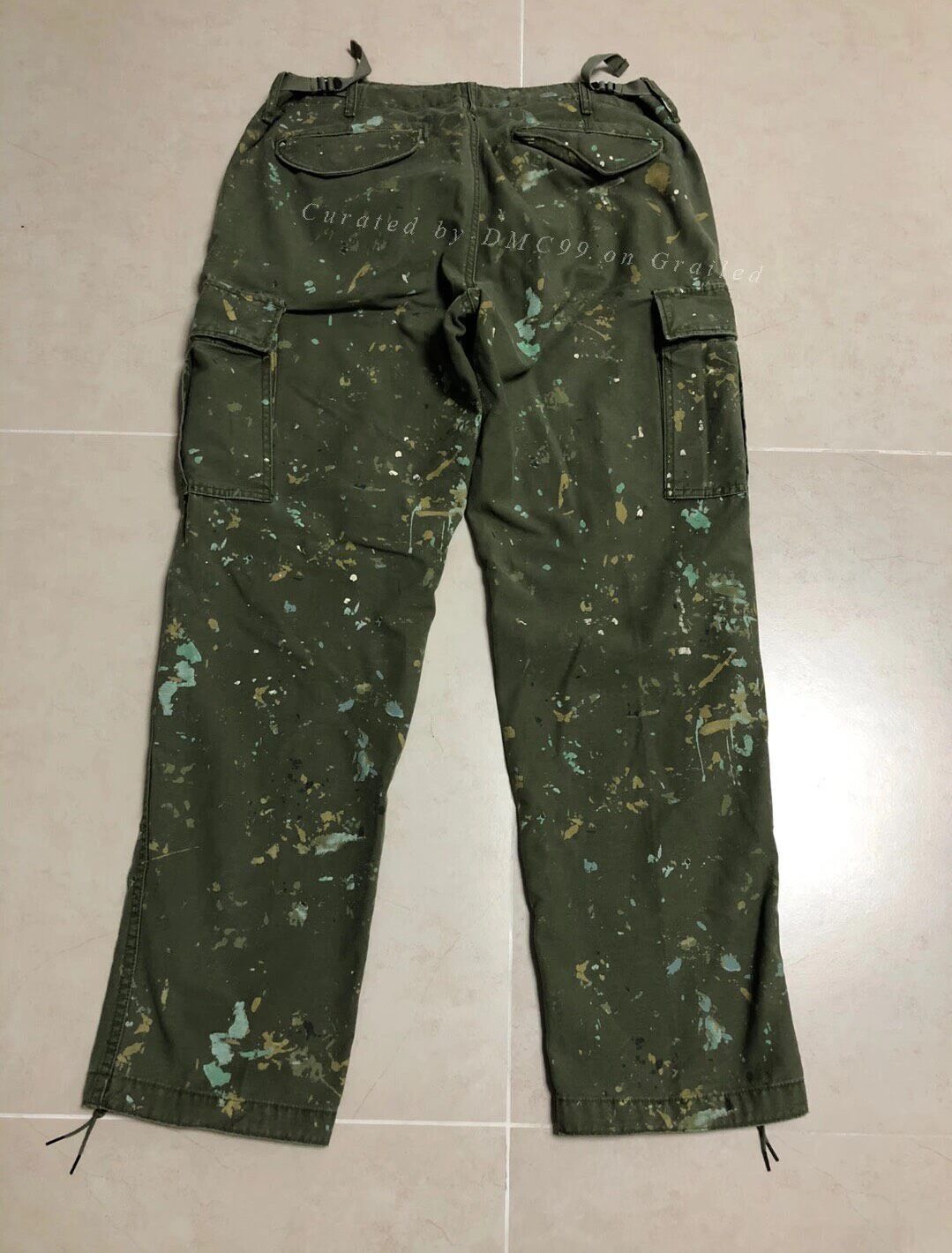 RRL Ralph Lauren Ralph Lauren Distressed Paint Work Pants Size US 30 / EU 46 - 2 Thumbnail
