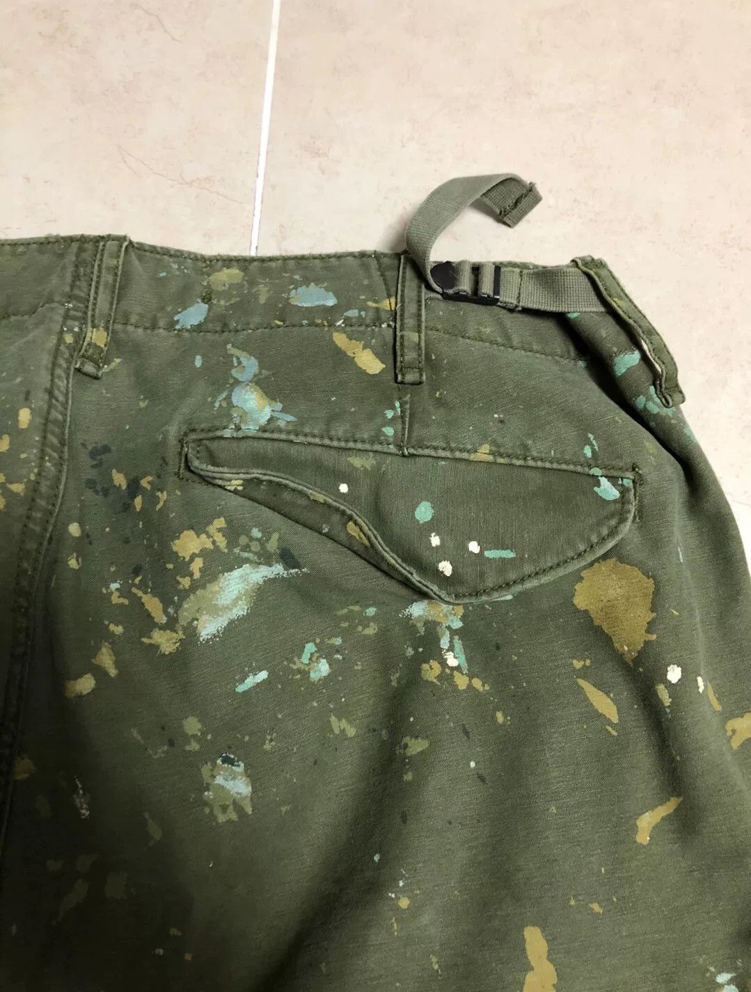 RRL Ralph Lauren Ralph Lauren Distressed Paint Work Pants Size US 30 / EU 46 - 4 Thumbnail