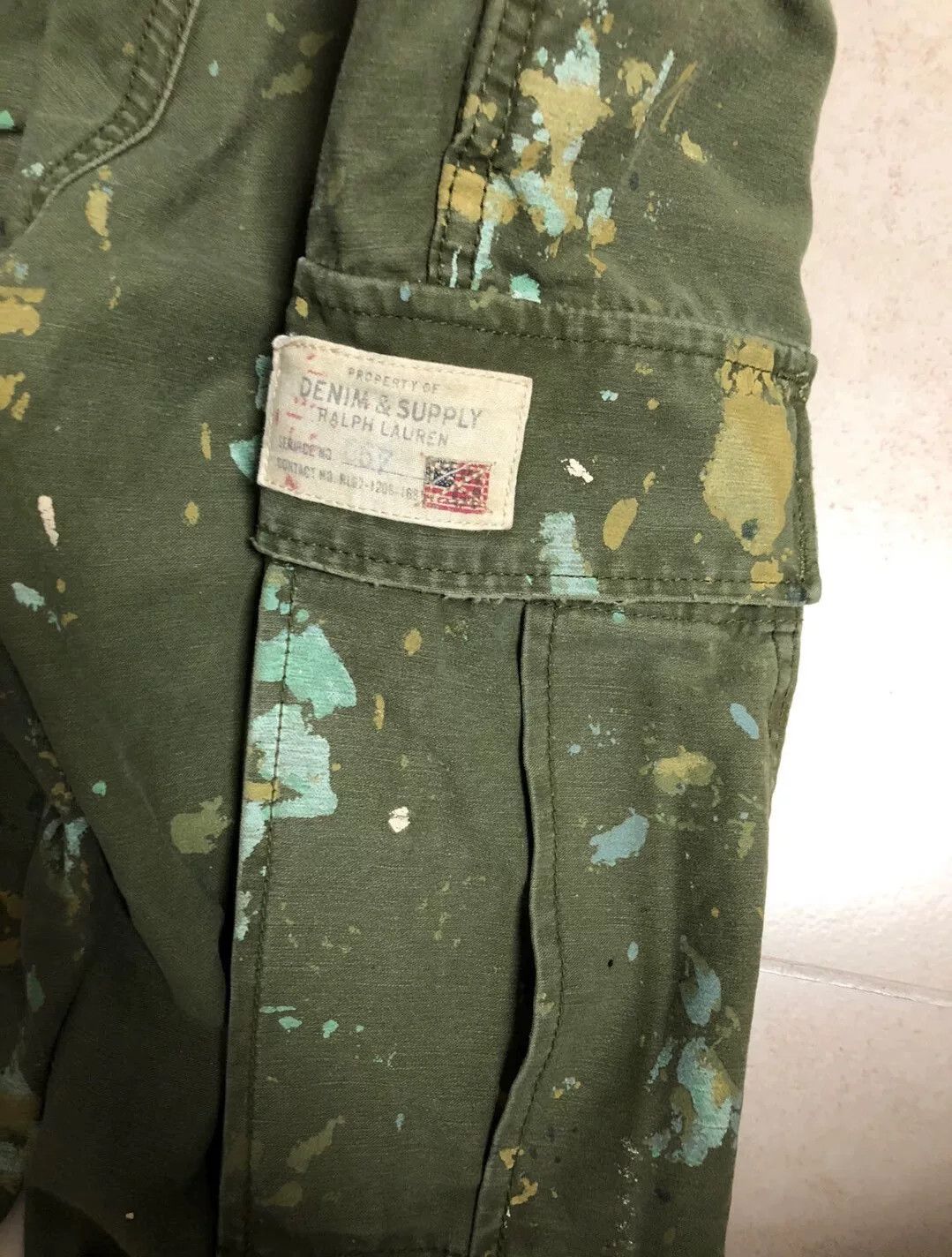 RRL Ralph Lauren Ralph Lauren Distressed Paint Work Pants Size US 30 / EU 46 - 5 Thumbnail
