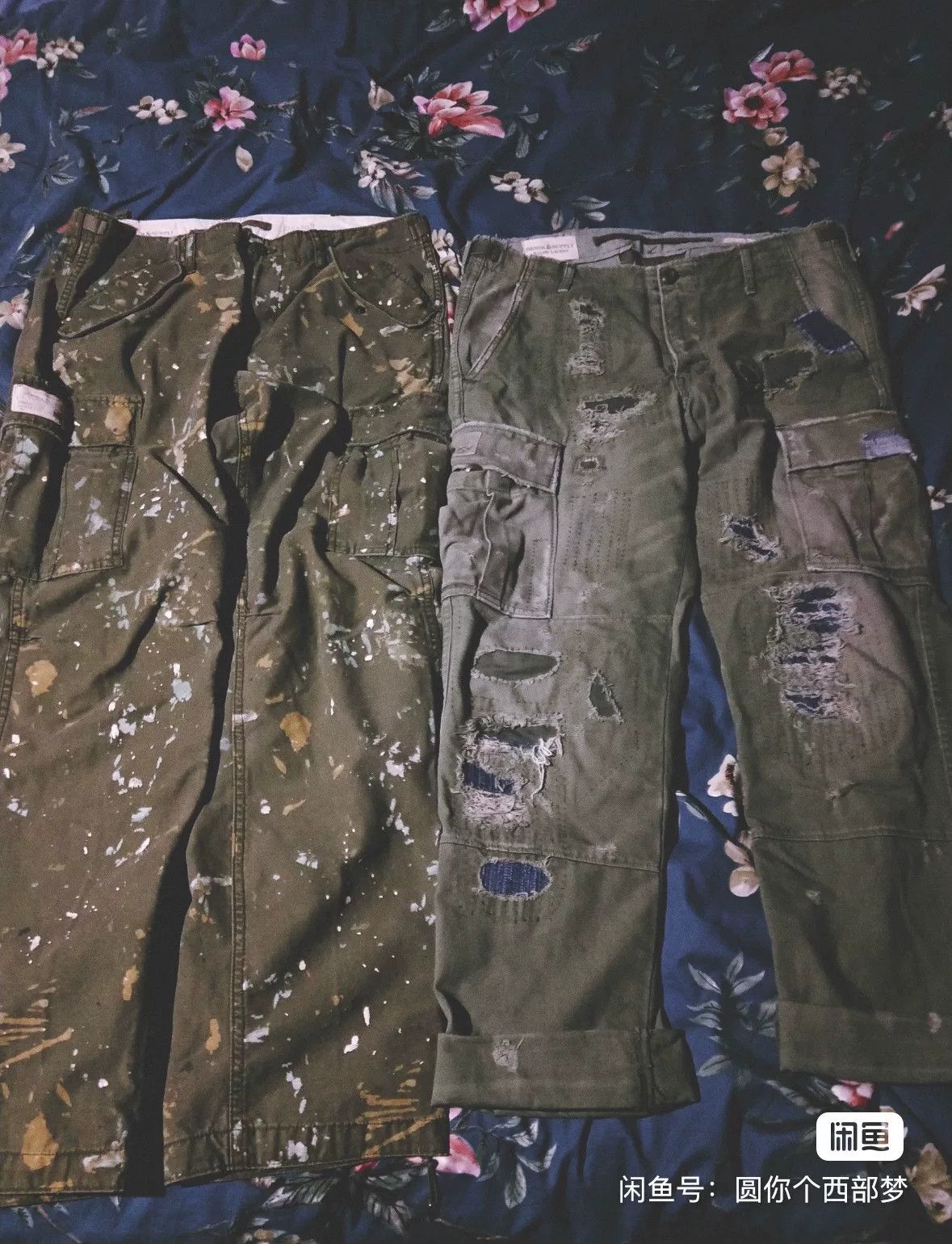 RRL Ralph Lauren Ralph Lauren Distressed Paint Work Pants Size US 30 / EU 46 - 8 Thumbnail