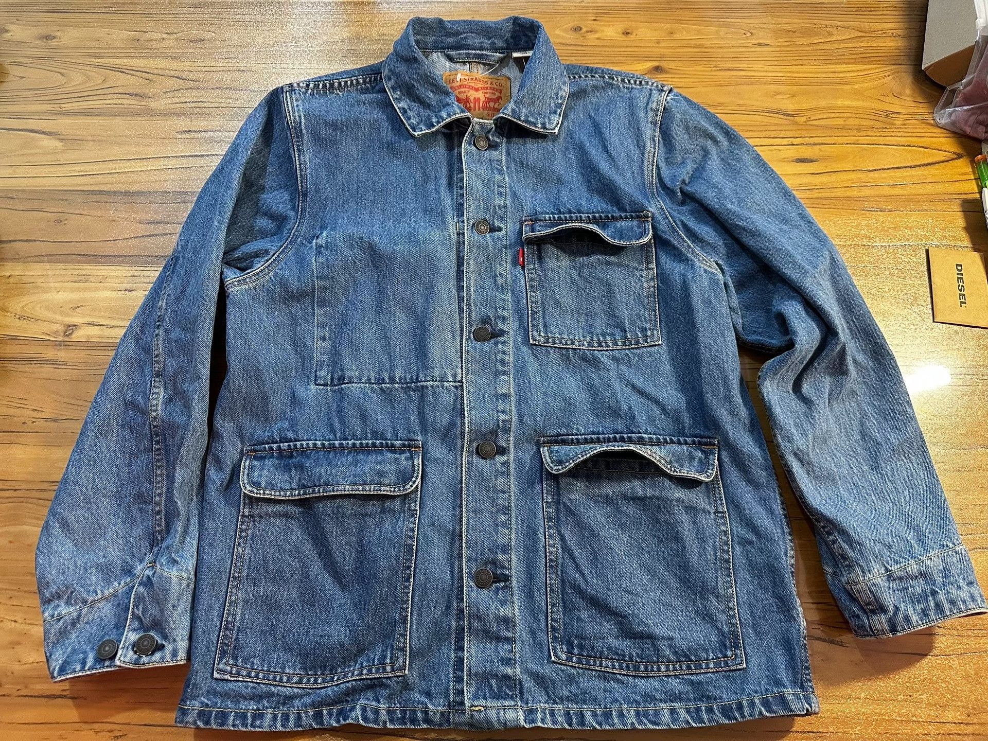 LVC Vintage Levi's R Logo Denim Jacket Size US S / EU 44-46 / 1 - 4 Thumbnail