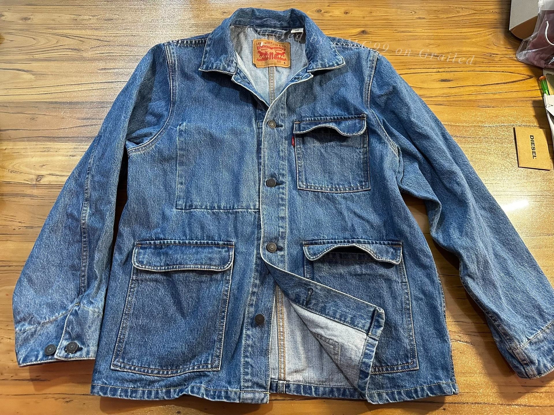 LVC Vintage Levi's R Logo Denim Jacket Size US S / EU 44-46 / 1 - 5 Thumbnail