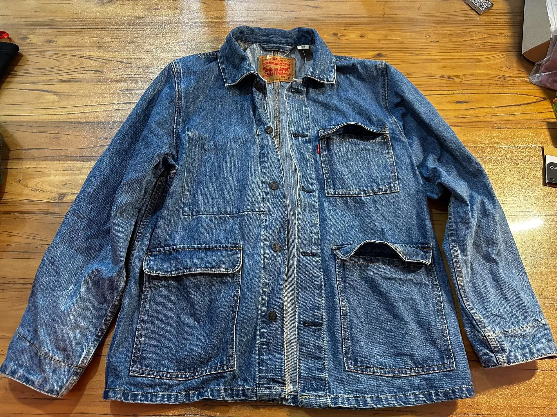 LVC Vintage Levi's R Logo Denim Jacket Size US S / EU 44-46 / 1 - 2 Thumbnail
