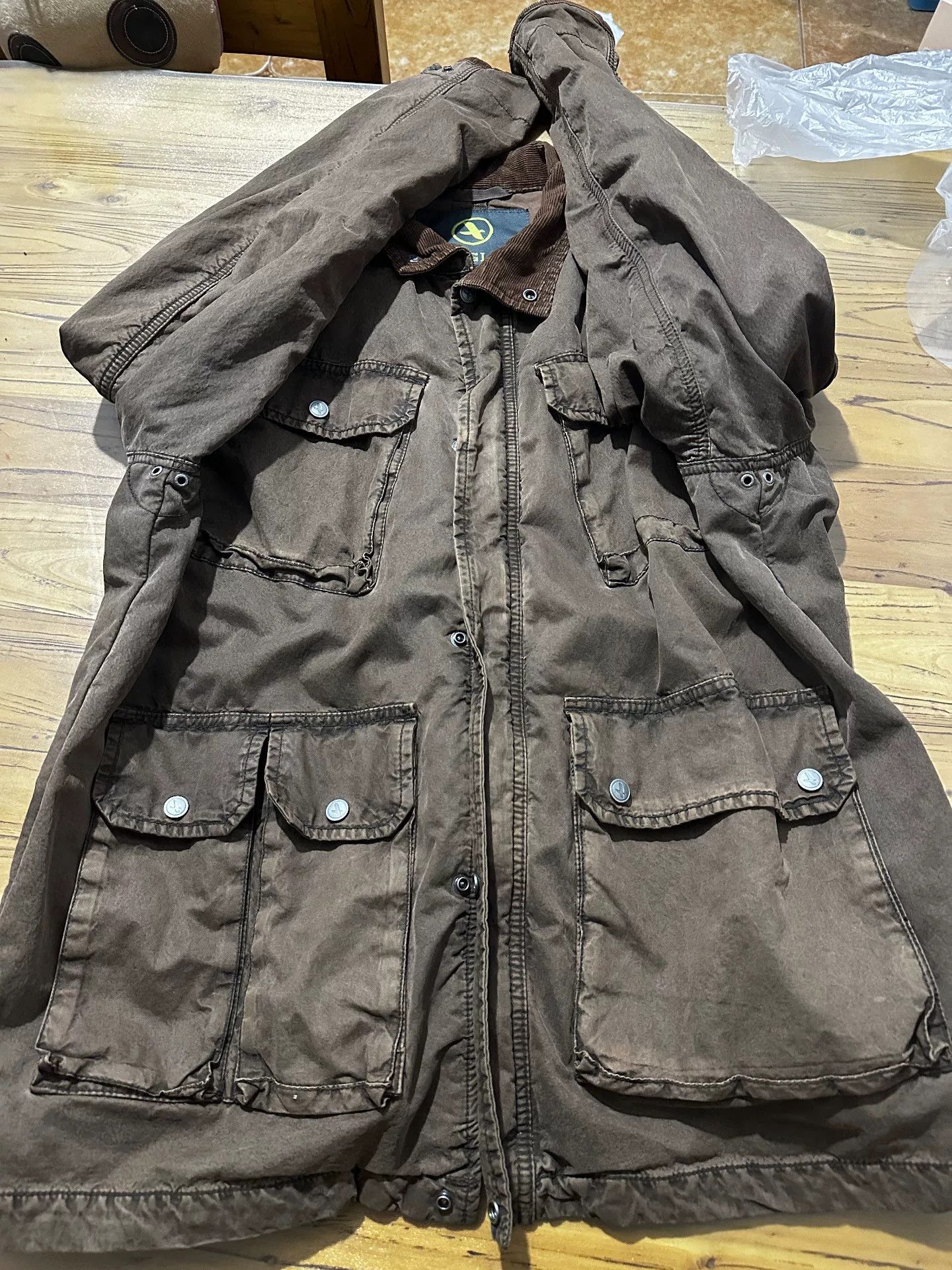 Aigle AIGLE Vintage Waxed Hunting Jacket Size US L / EU 52-54 / 3 - 8 Thumbnail