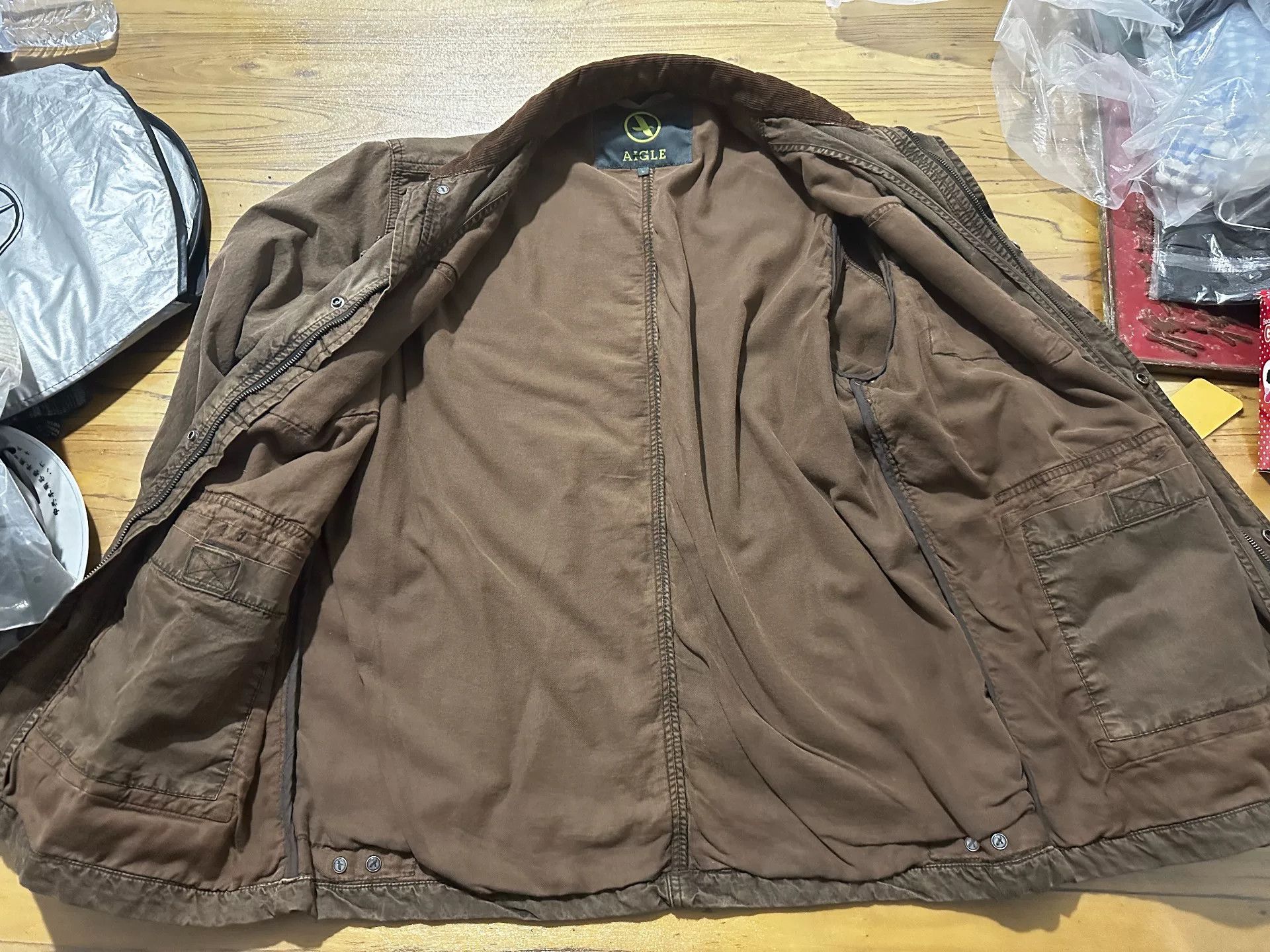 Aigle AIGLE Vintage Waxed Hunting Jacket Size US L / EU 52-54 / 3 - 7 Thumbnail
