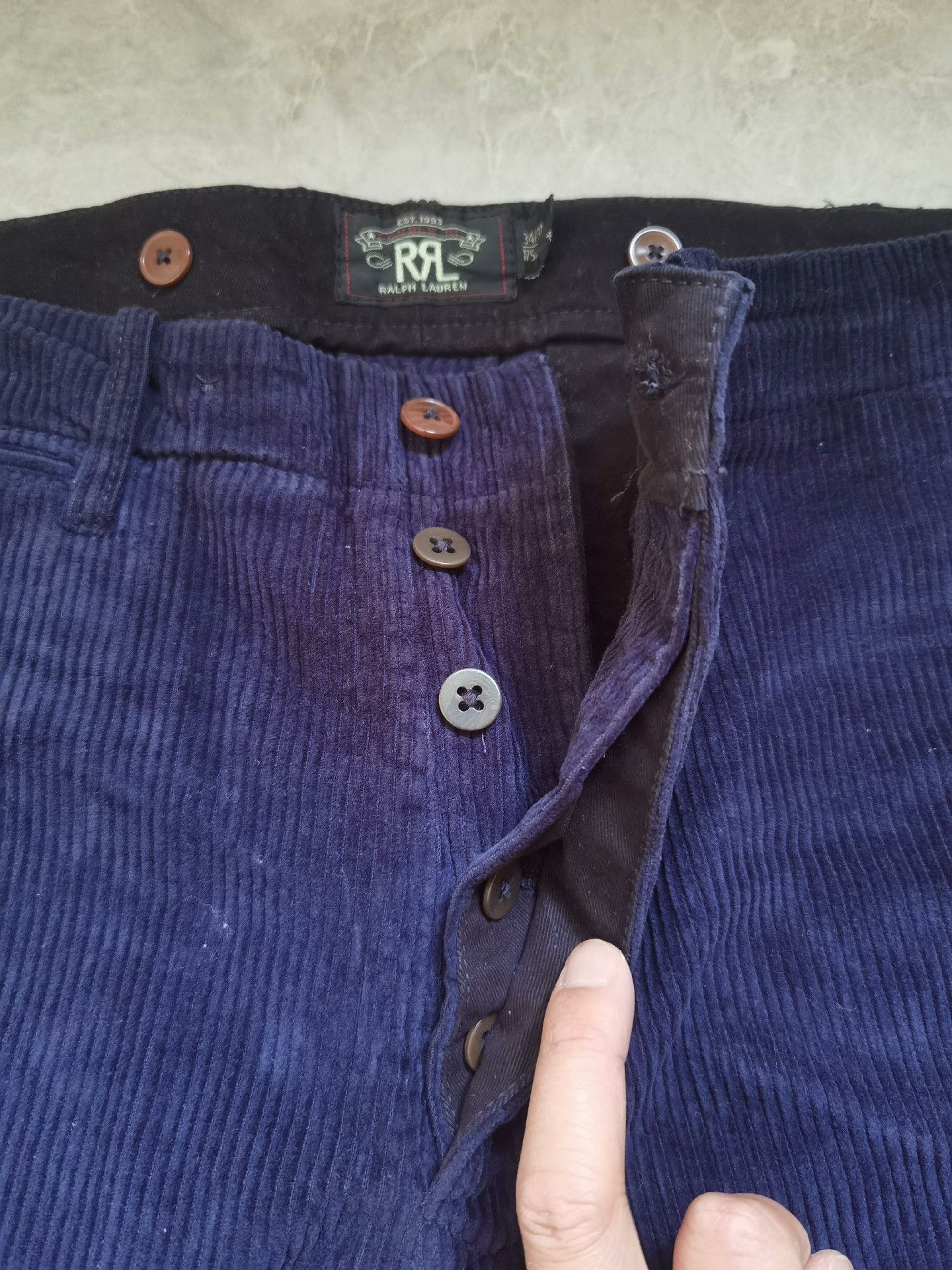 RRL Ralph Lauren Vintage RL RRL Thick Corduroy Pants Size US 30 / EU 46 - 4 Thumbnail