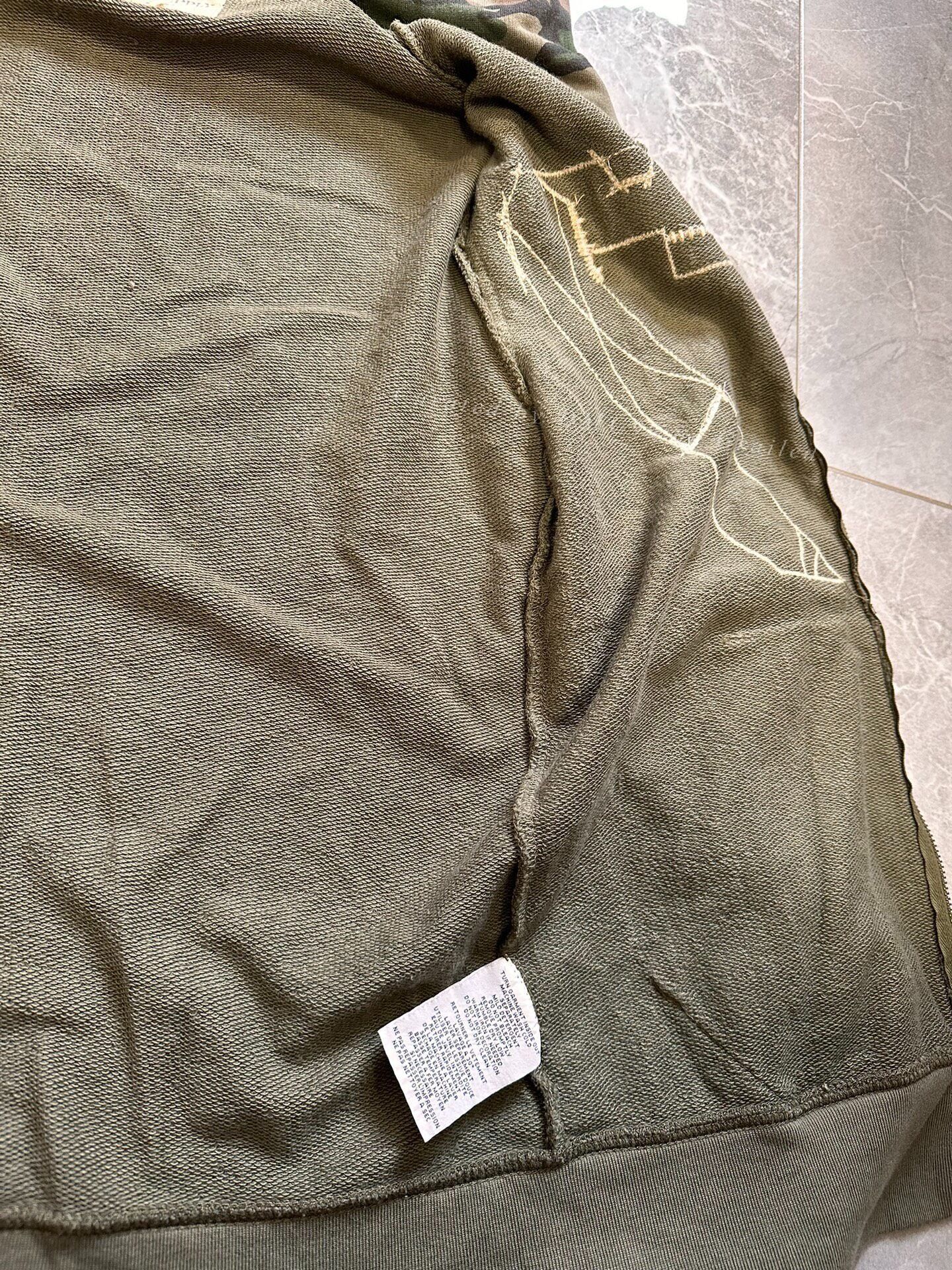 RRL Ralph Lauren Ralph Lauren Camouflage Distressed Hoodie Jacket Size US M / EU 48-50 / 2 - 7 Thumbnail