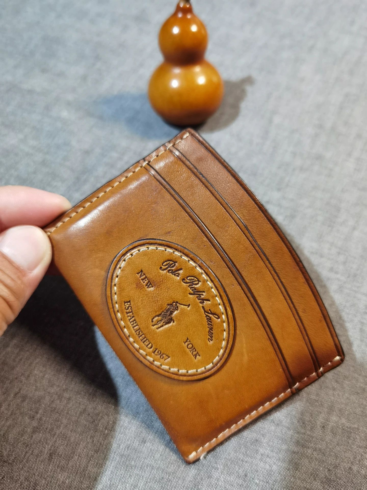 RRL Ralph Lauren Ralph Lauren Waxed Leather Card Wallet Size ONE SIZE - 2 Thumbnail