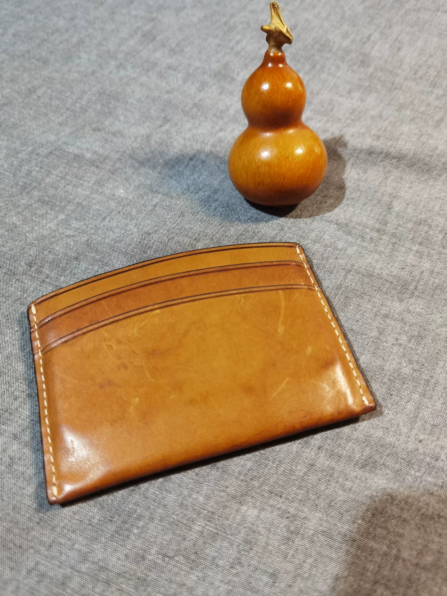 RRL Ralph Lauren Ralph Lauren Waxed Leather Card Wallet Size ONE SIZE - 4 Thumbnail