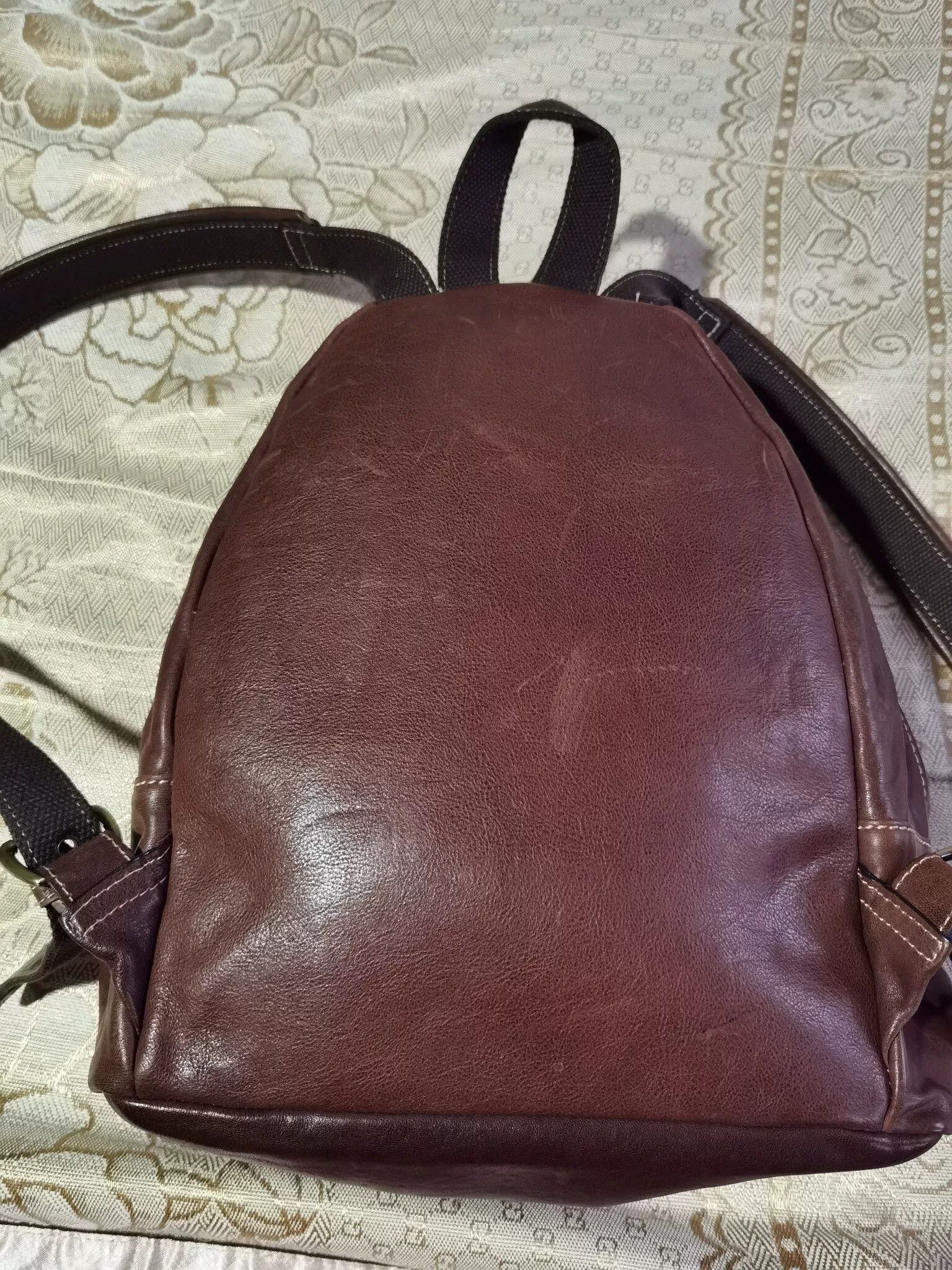 RRL Ralph Lauren Ralph Lauren Vintage Oil Wax Leather Backpack Size ONE SIZE - 6 Thumbnail