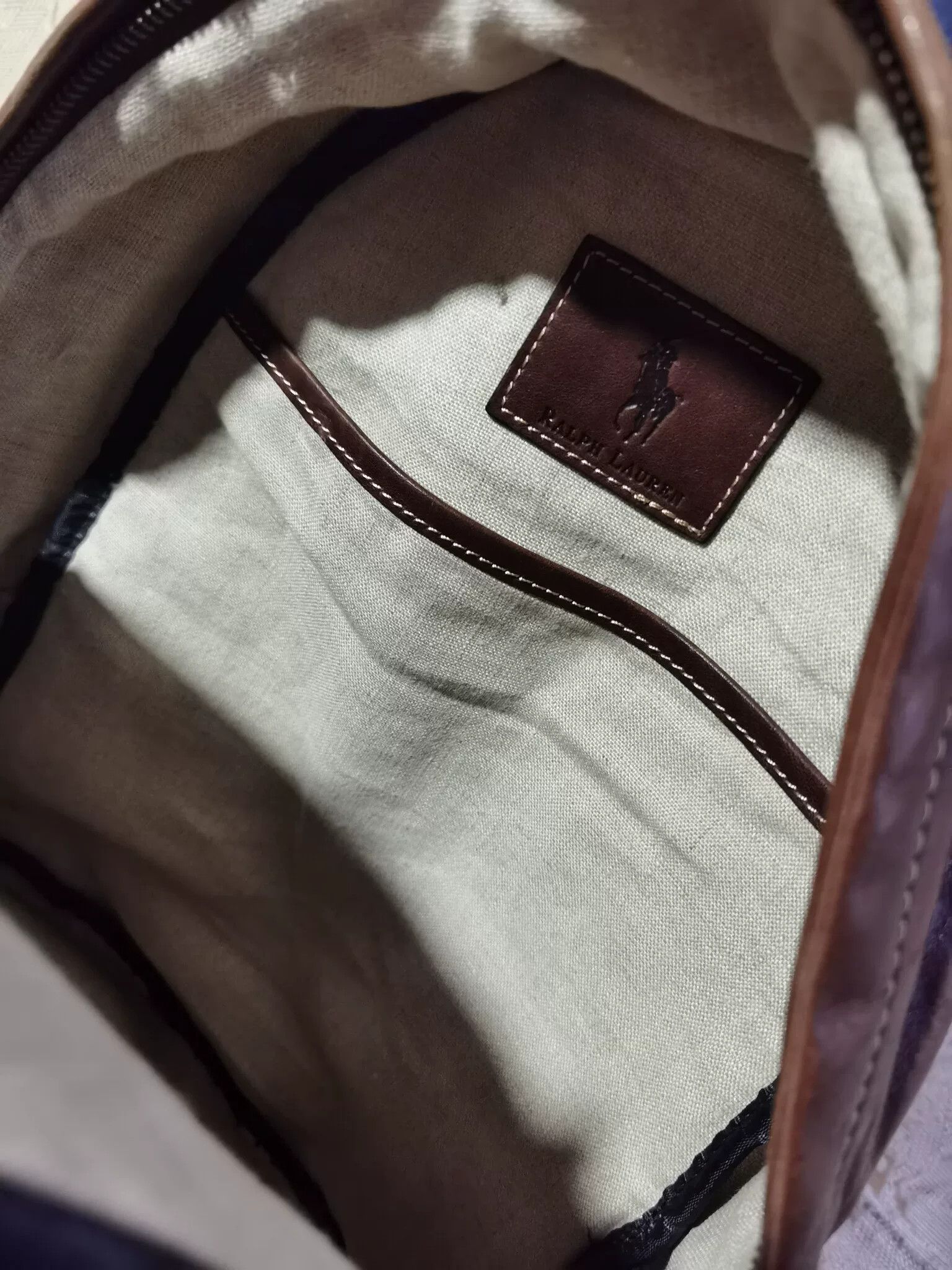 RRL Ralph Lauren Ralph Lauren Vintage Oil Wax Leather Backpack Size ONE SIZE - 8 Thumbnail