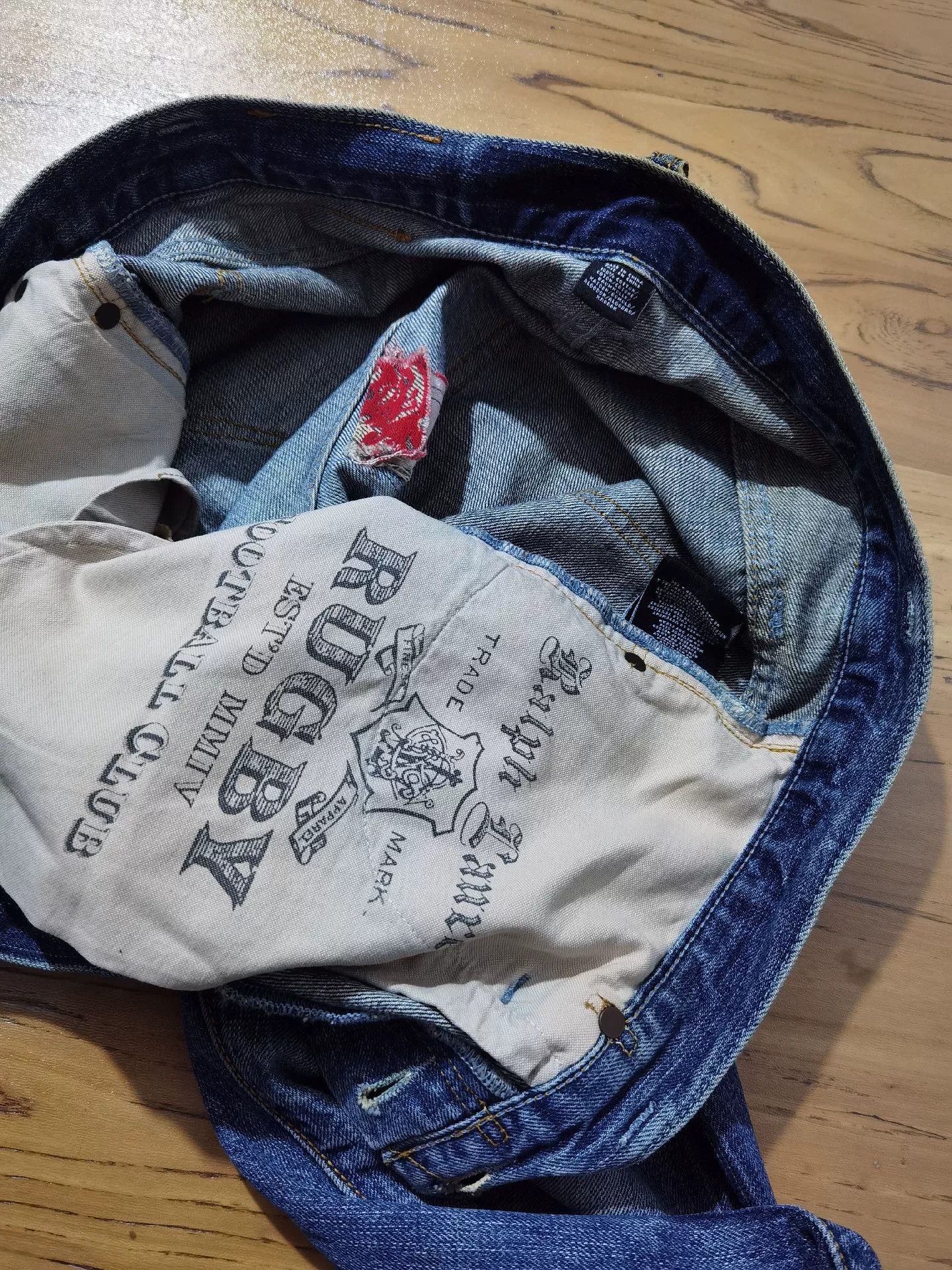 RRL Ralph Lauren Ralph Lauren Extreme Distressed Patch Jeans Size US 30 / EU 46 - 9 Thumbnail