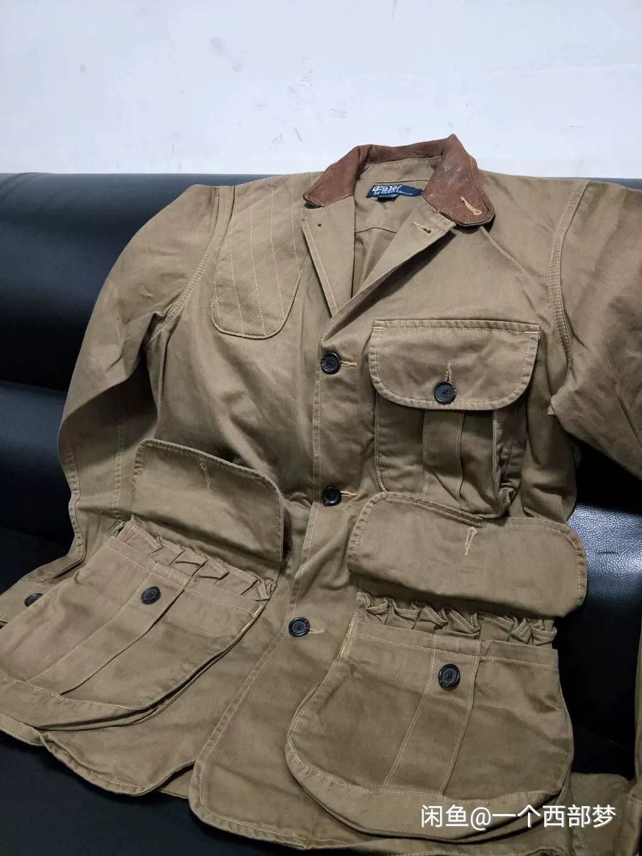 RRL Ralph Lauren Ralph Lauren Leather Patch Hunting Jacket Size US M / EU 48-50 / 2 - 4 Thumbnail