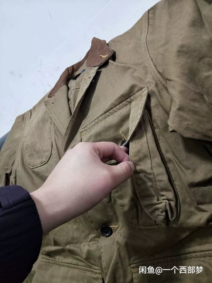 RRL Ralph Lauren Ralph Lauren Leather Patch Hunting Jacket Size US M / EU 48-50 / 2 - 6 Thumbnail