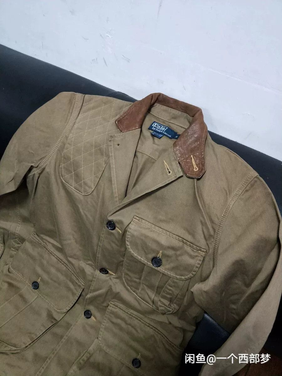 RRL Ralph Lauren Ralph Lauren Leather Patch Hunting Jacket Size US M / EU 48-50 / 2 - 3 Thumbnail