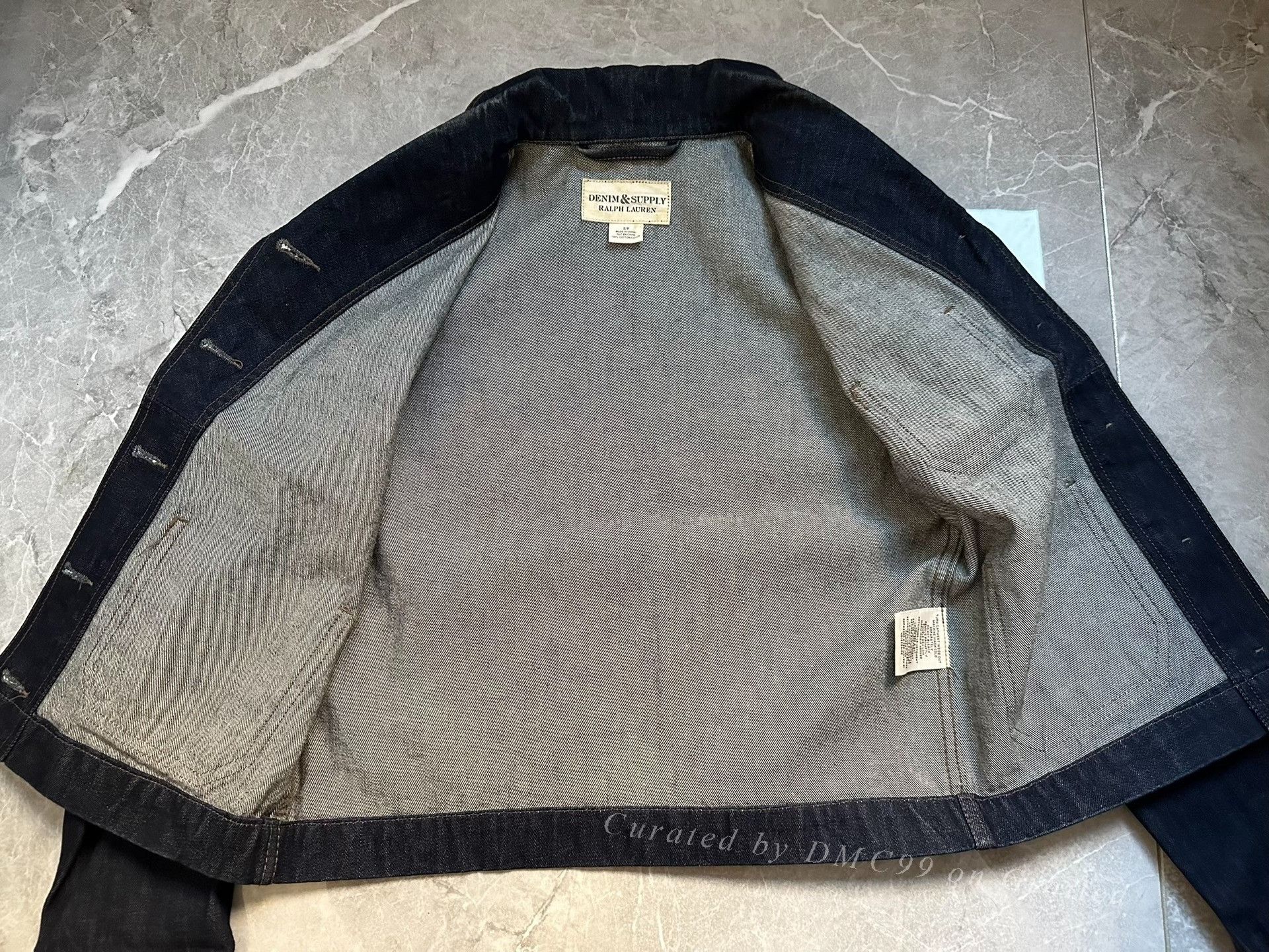 RRL Ralph Lauren Ralph Lauren Heavyweight Raw Denim Shawl Collar Jacket Size US M / EU 48-50 / 2 - 9 Thumbnail