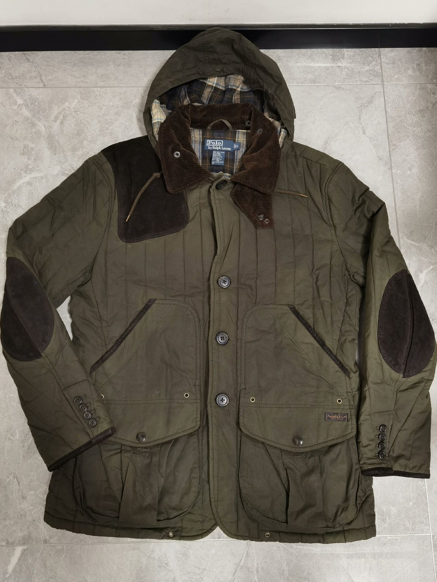 RRL Ralph Lauren RRL Ralph Lauren Waxed Quilted Hunting Jacket Size US M / EU 48-50 / 2 - 3 Thumbnail