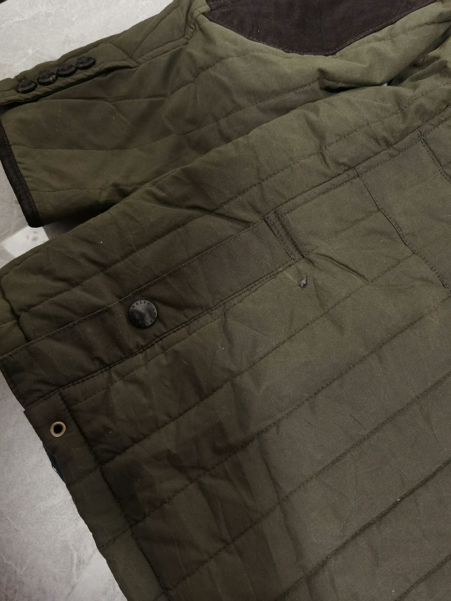 RRL Ralph Lauren RRL Ralph Lauren Waxed Quilted Hunting Jacket Size US M / EU 48-50 / 2 - 9 Thumbnail