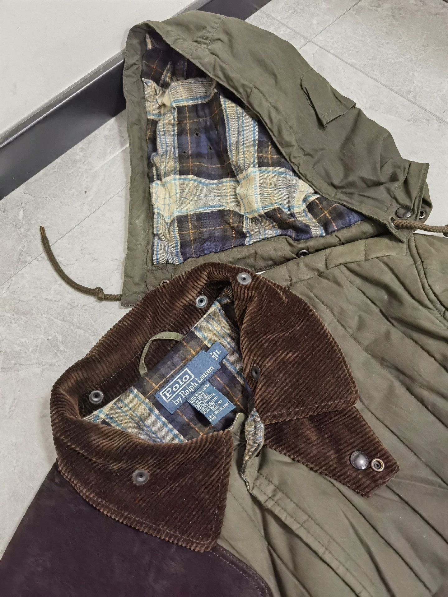 RRL Ralph Lauren RRL Ralph Lauren Waxed Quilted Hunting Jacket Size US M / EU 48-50 / 2 - 7 Thumbnail