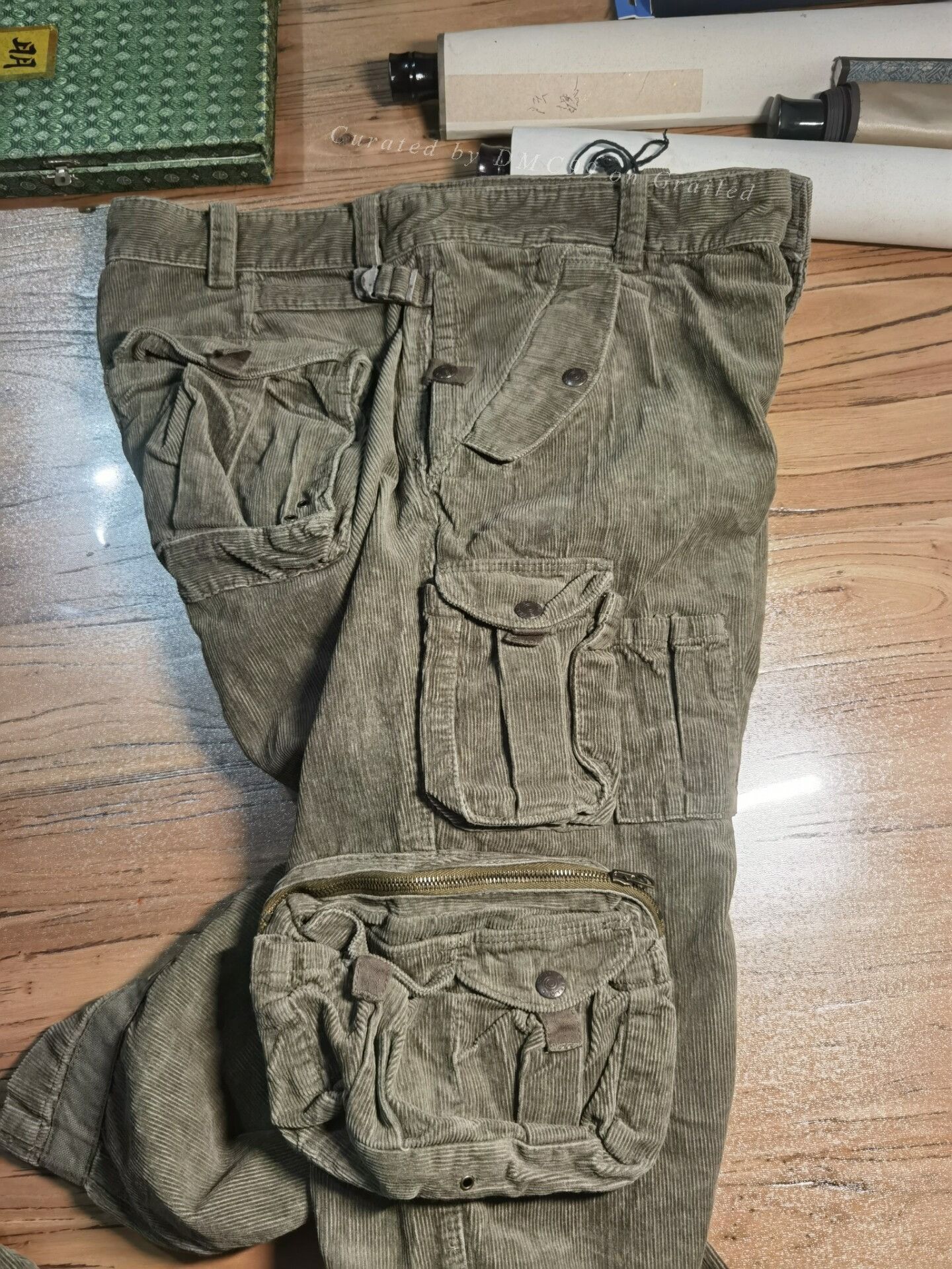 RRL Ralph Lauren RRL Corduroy Hunting Cargo Pants Size US 30 / EU 46 - 3 Thumbnail