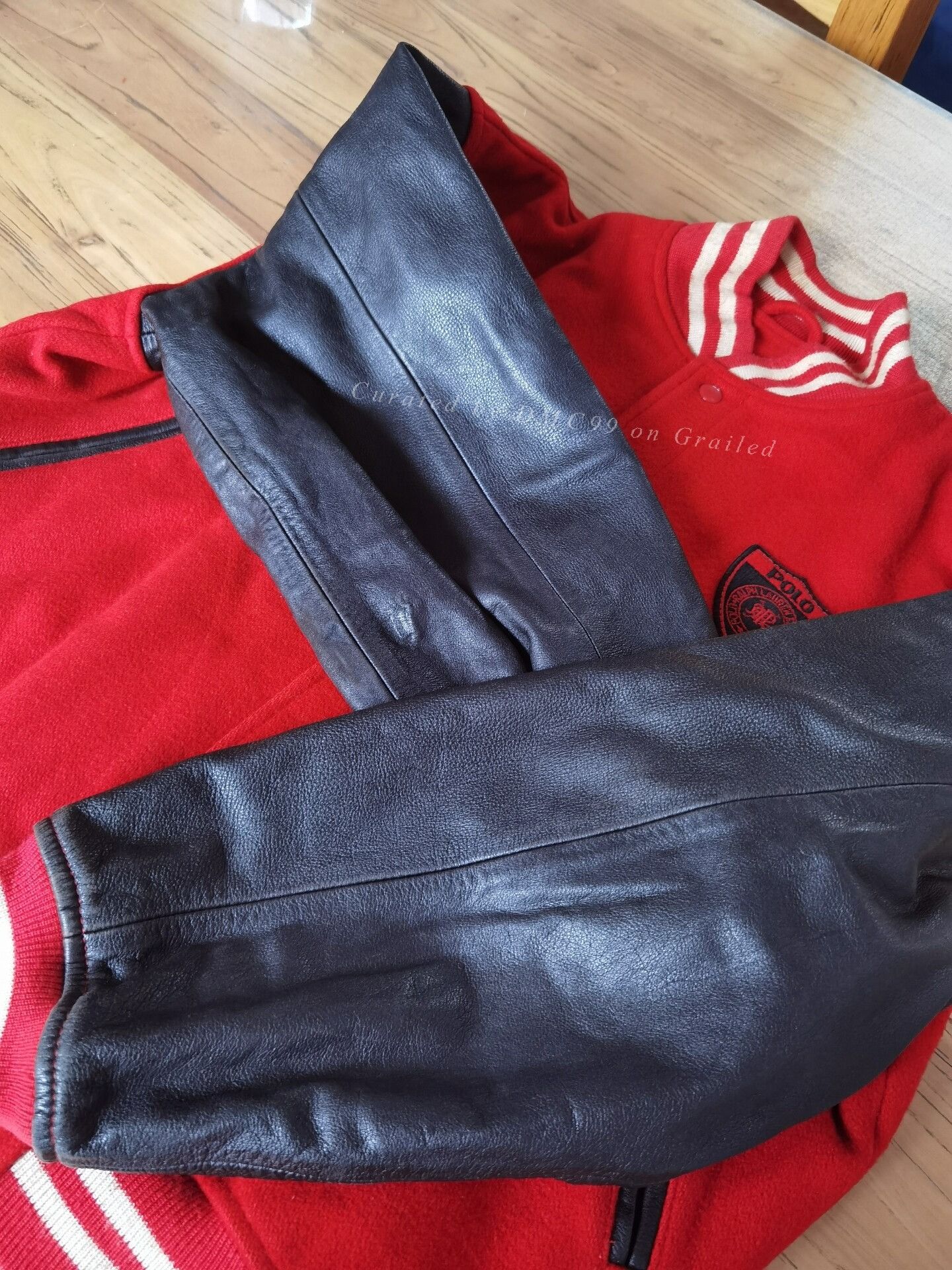 RRL Ralph Lauren RRL Ralph Lauren Leather Sleeve Wool Jacket Size US M / EU 48-50 / 2 - 4 Thumbnail